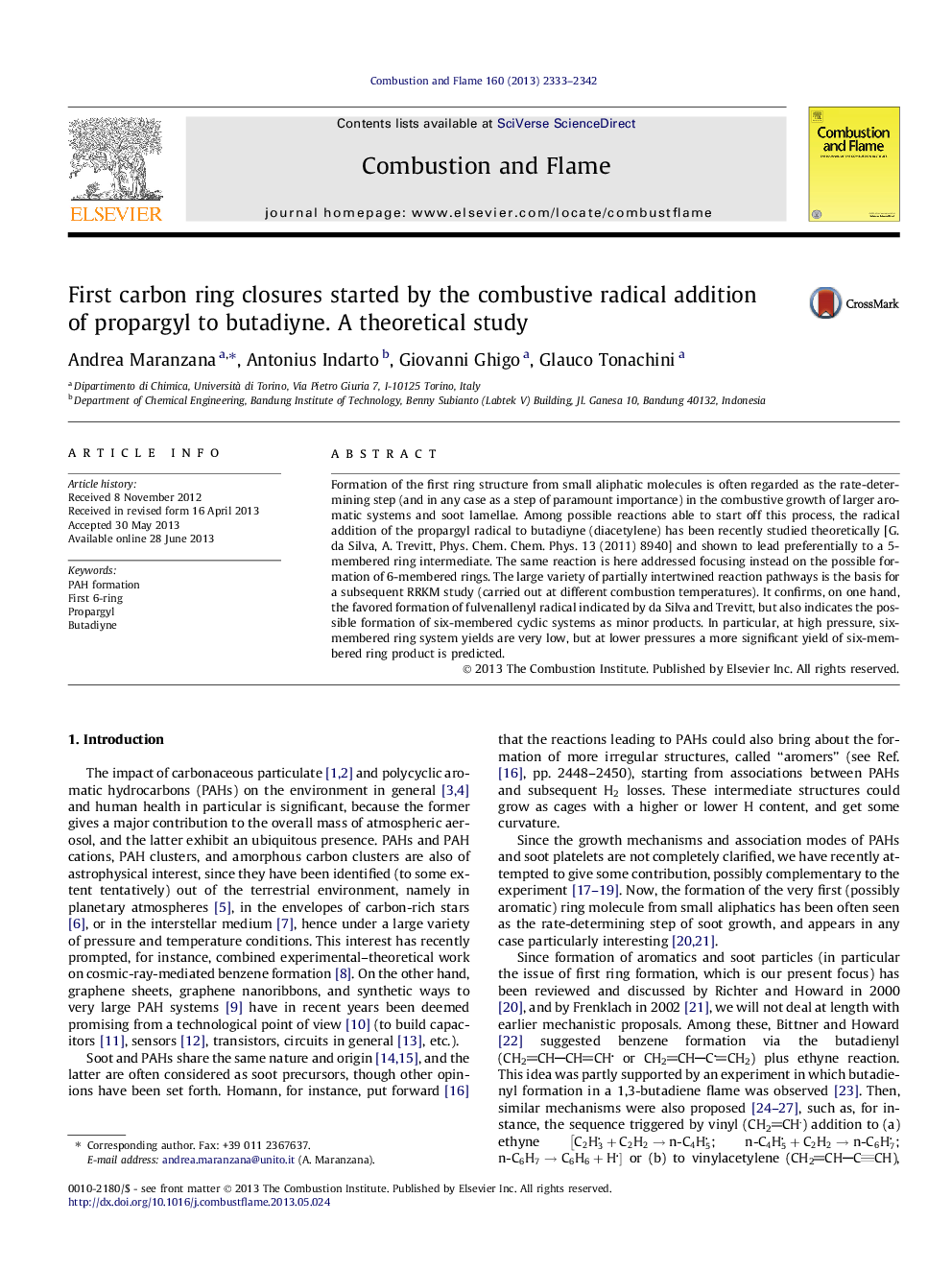 First carbon ring closures started by the combustive radical addition of propargyl to butadiyne. A theoretical study