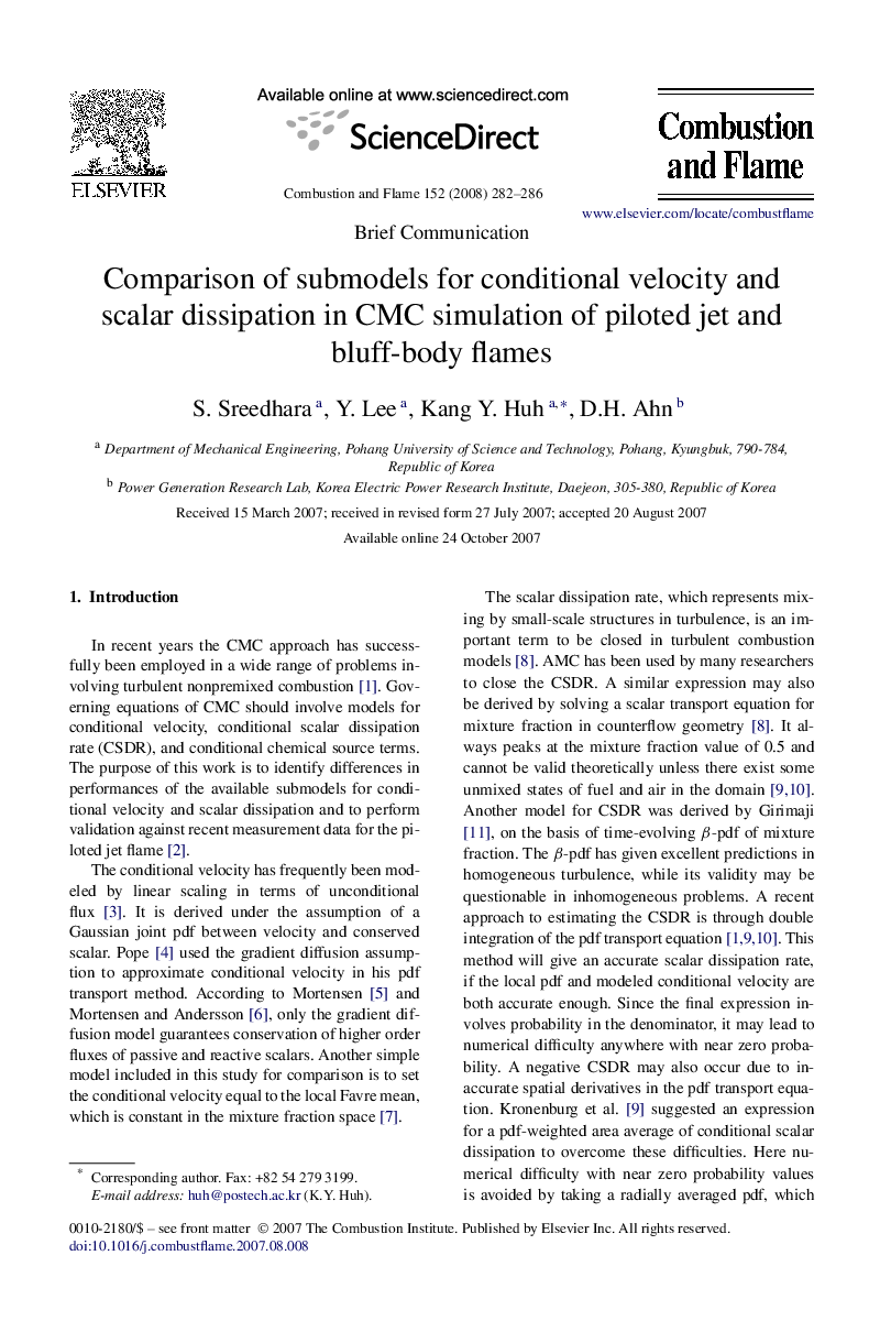 Comparison of submodels for conditional velocity and scalar dissipation in CMC simulation of piloted jet and bluff-body flames