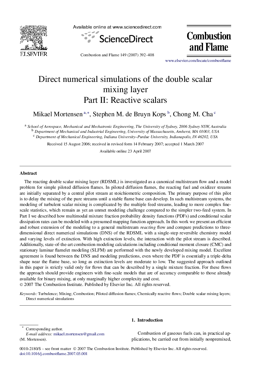 Direct numerical simulations of the double scalar mixing layer: Part II: Reactive scalars