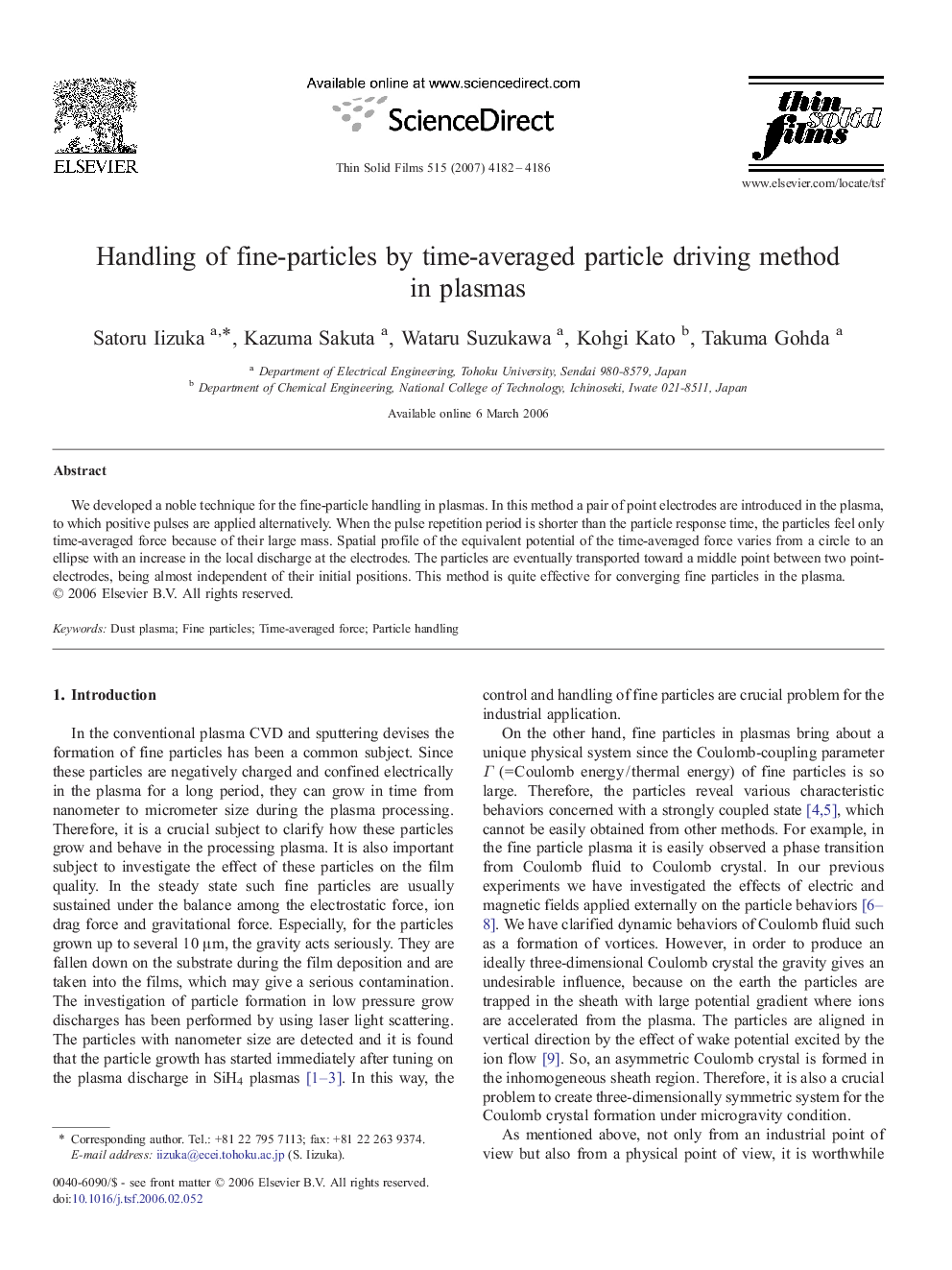 Handling of fine-particles by time-averaged particle driving method in plasmas
