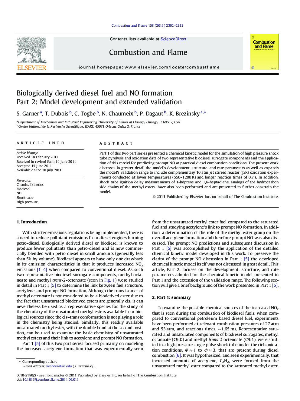 Biologically derived diesel fuel and NO formation: Part 2: Model development and extended validation