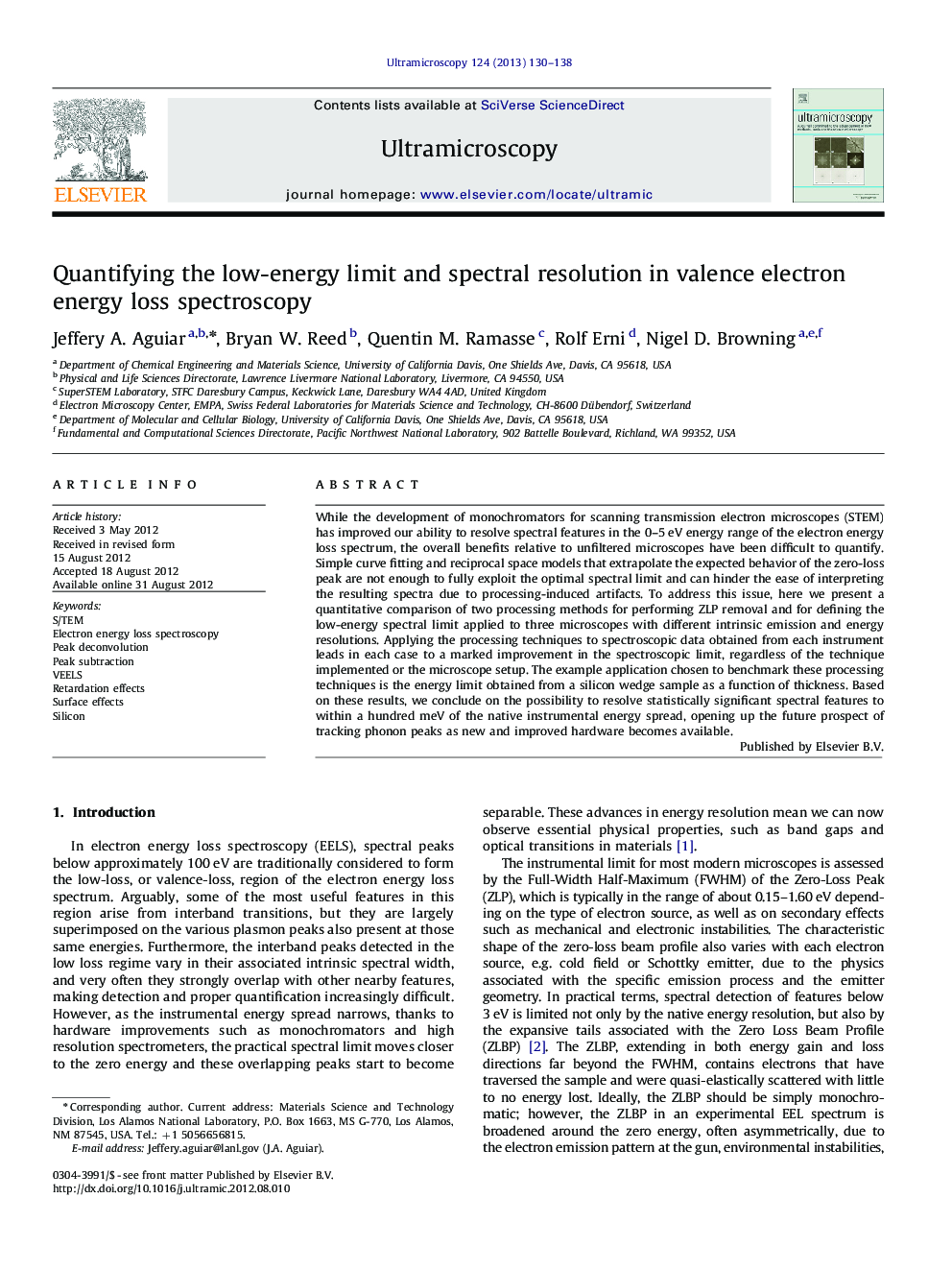 Quantifying the low-energy limit and spectral resolution in valence electron energy loss spectroscopy