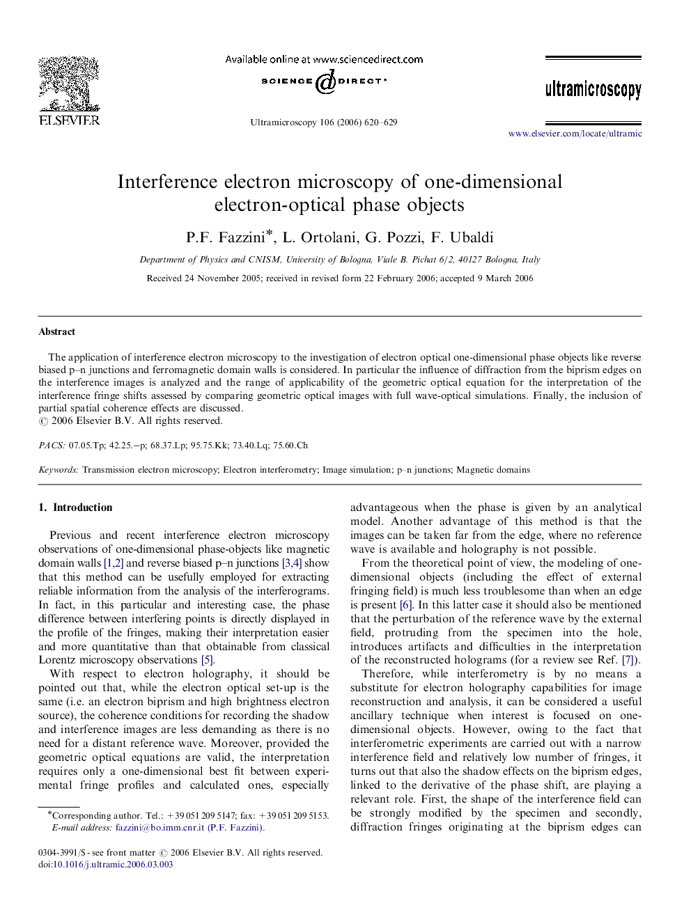 Interference electron microscopy of one-dimensional electron-optical phase objects