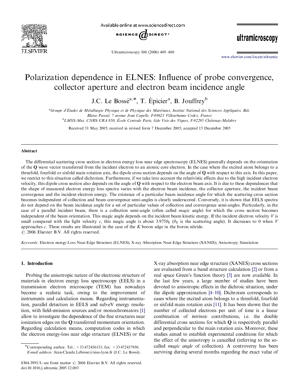 Polarization dependence in ELNES: Influence of probe convergence, collector aperture and electron beam incidence angle