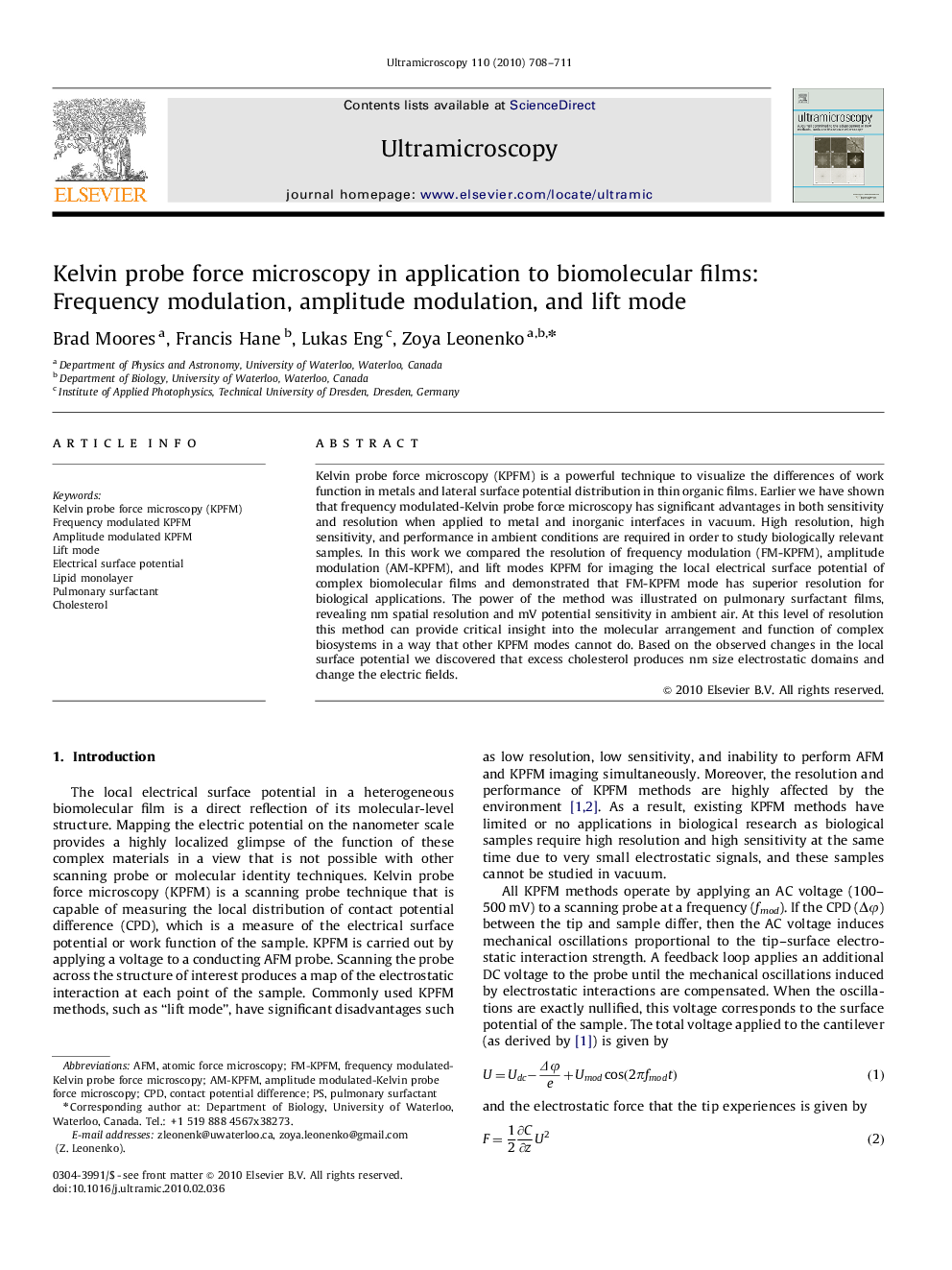 Kelvin probe force microscopy in application to biomolecular films: Frequency modulation, amplitude modulation, and lift mode