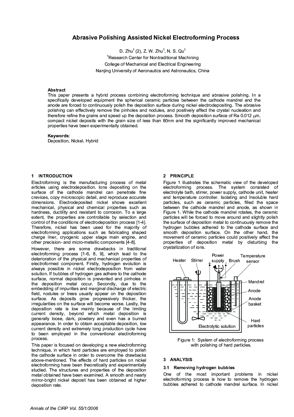 Abrasive Polishing Assisted Nickel Electroforming Process