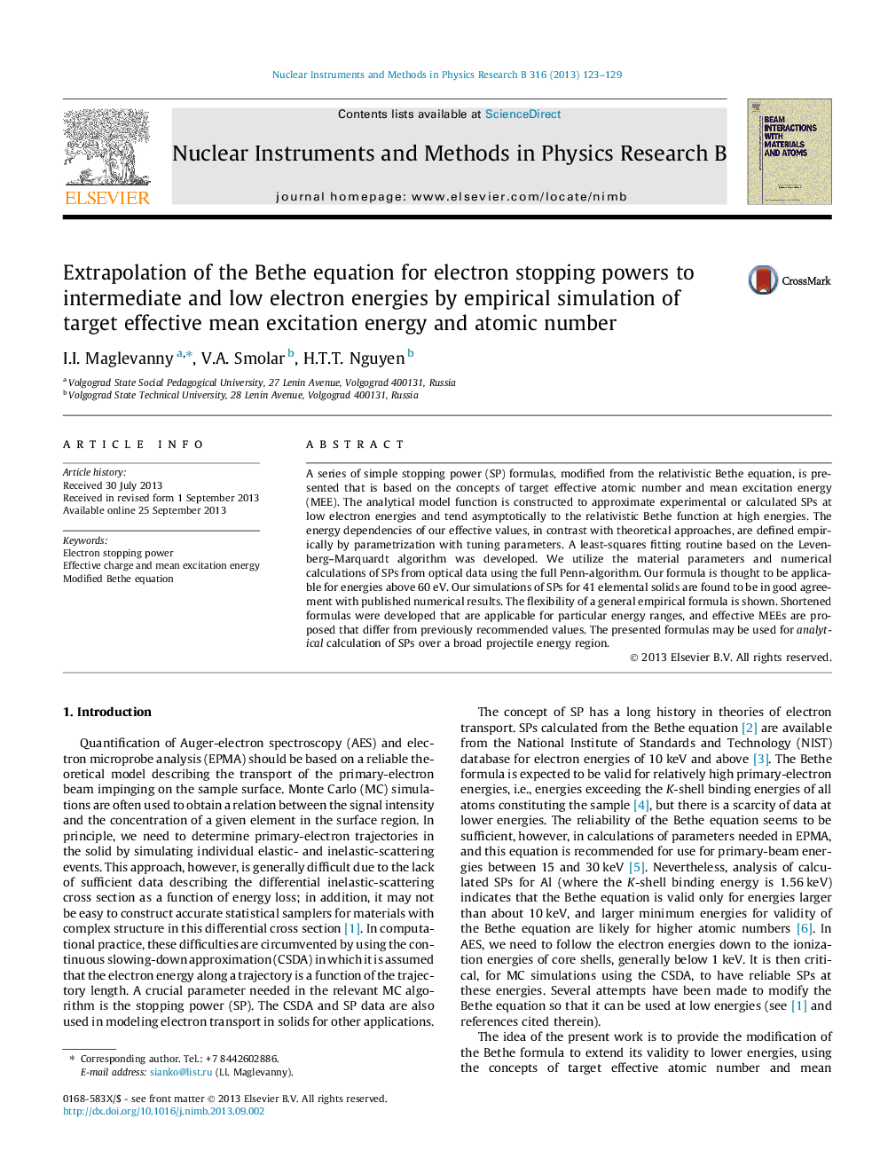 Extrapolation of the Bethe equation for electron stopping powers to intermediate and low electron energies by empirical simulation of target effective mean excitation energy and atomic number