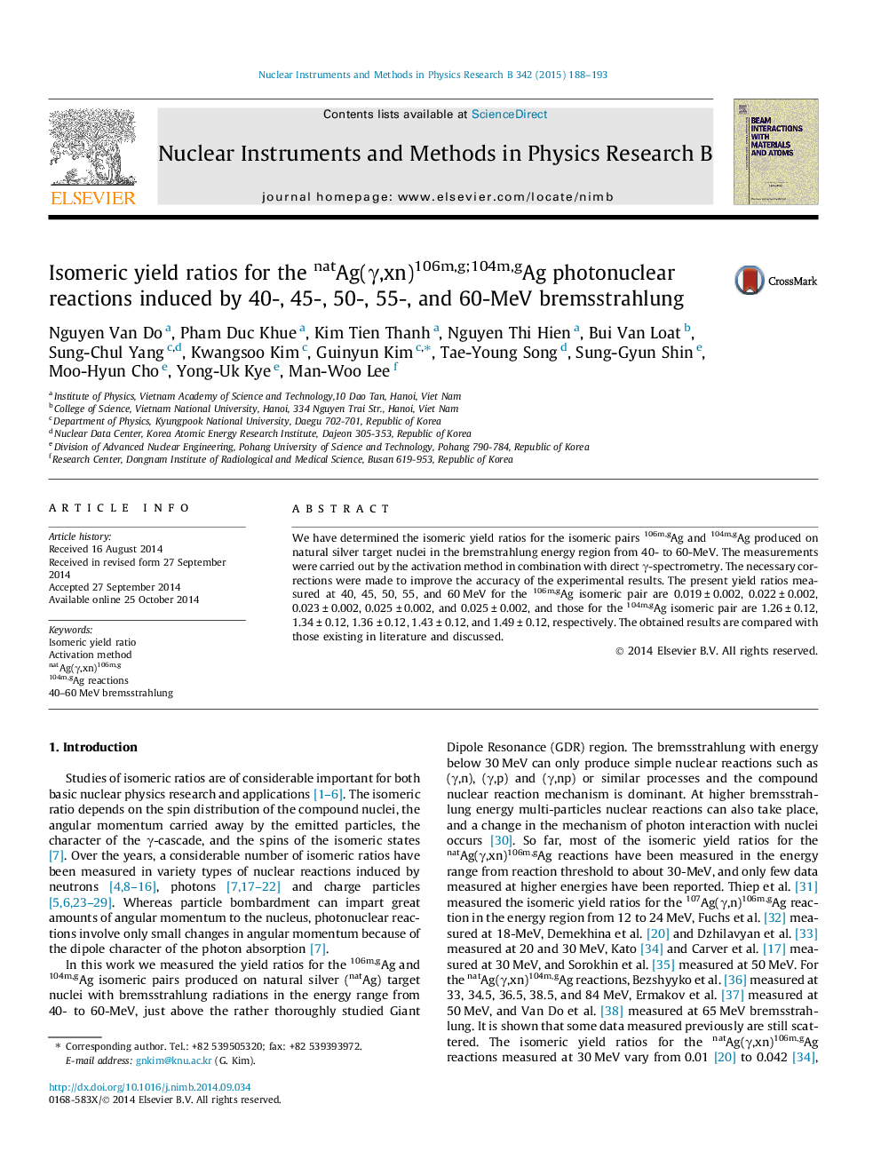 Isomeric yield ratios for the natAg(γ,xn)106m,g;104m,gAg photonuclear reactions induced by 40-, 45-, 50-, 55-, and 60-MeV bremsstrahlung