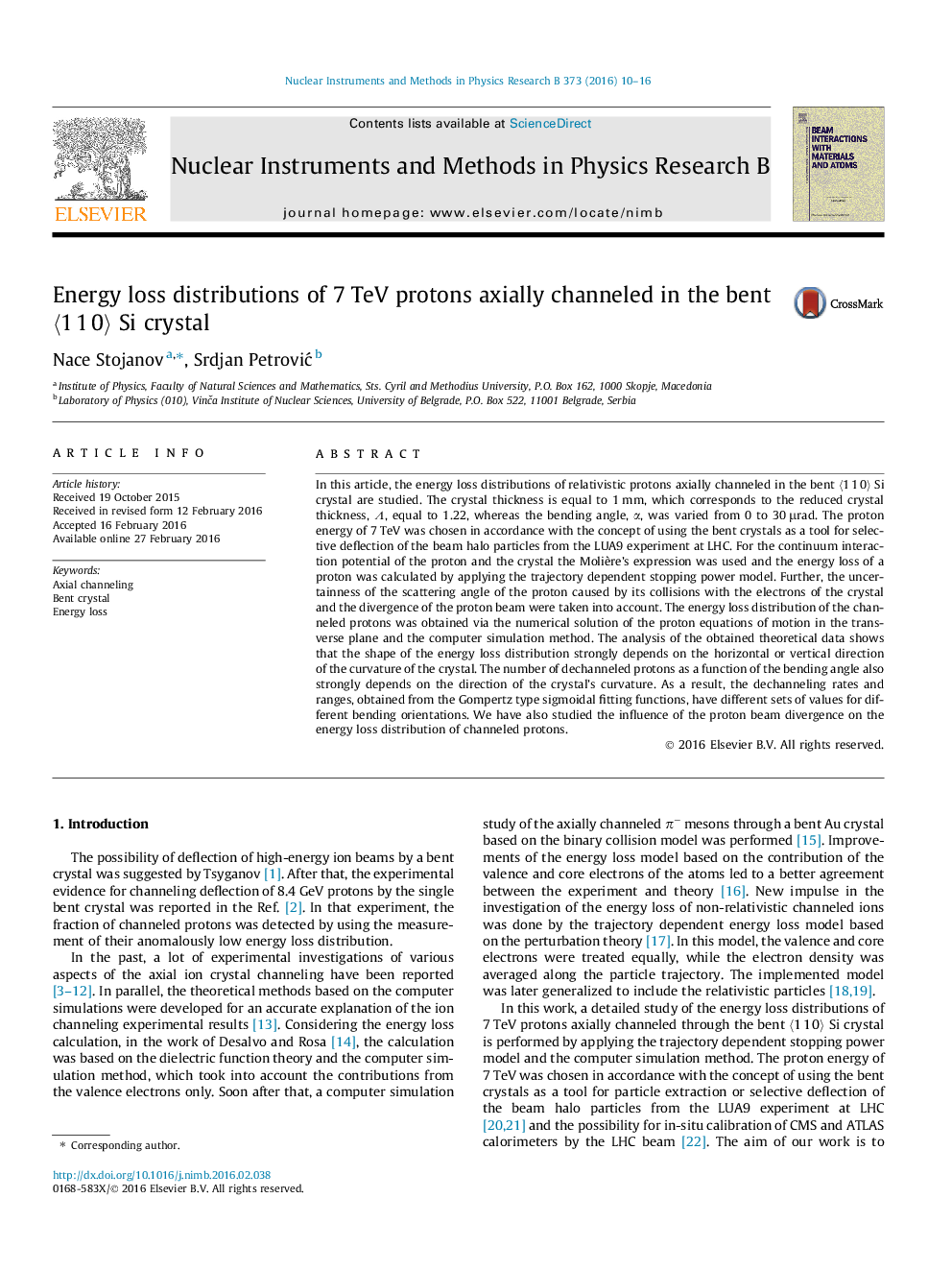 Energy loss distributions of 7 TeV protons axially channeled in the bent 〈1 1 0〉 Si crystal