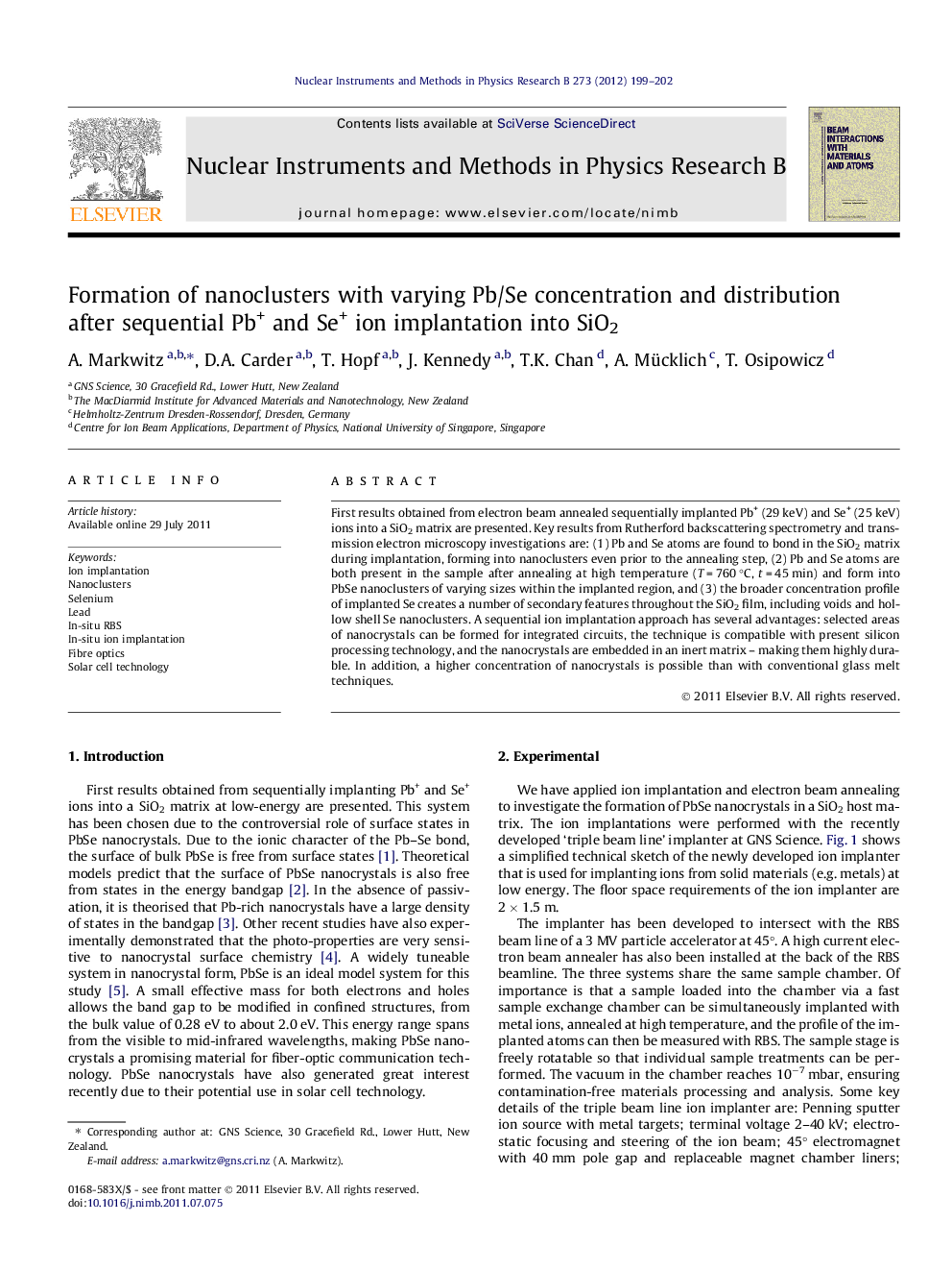 Formation of nanoclusters with varying Pb/Se concentration and distribution after sequential Pb+ and Se+ ion implantation into SiO2