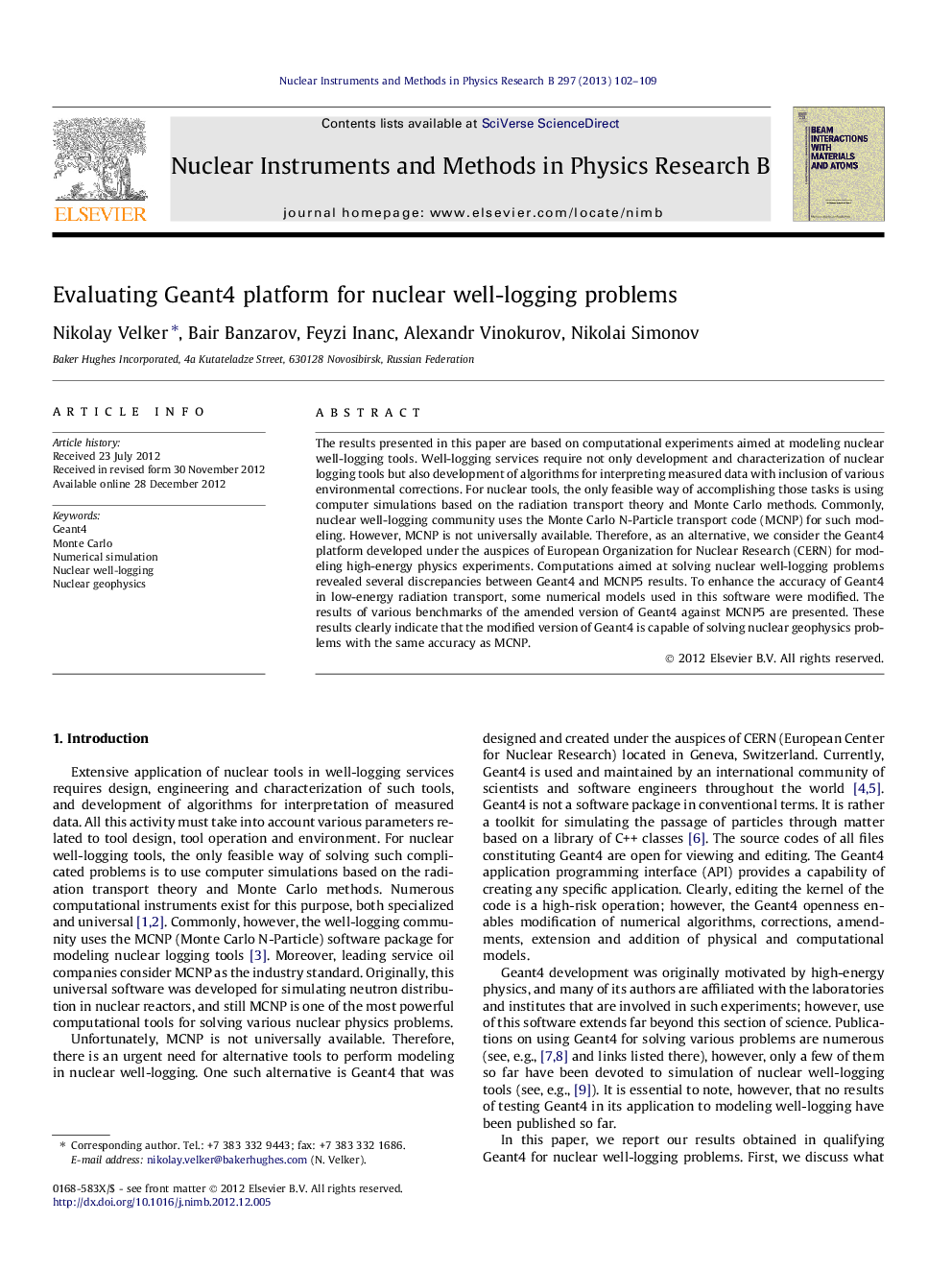 Evaluating Geant4 platform for nuclear well-logging problems