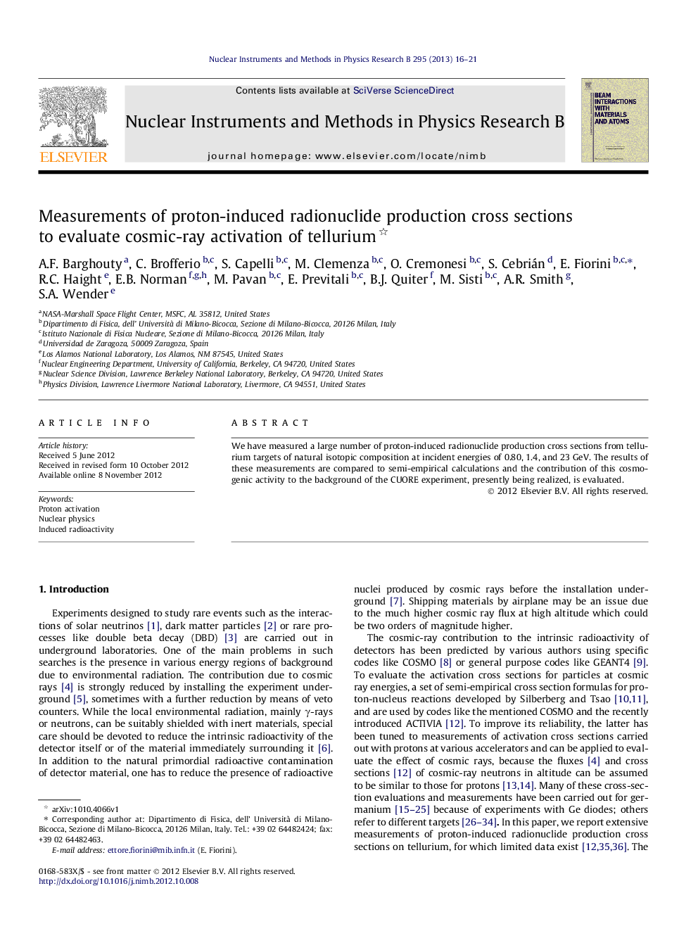 Measurements of proton-induced radionuclide production cross sections to evaluate cosmic-ray activation of tellurium 