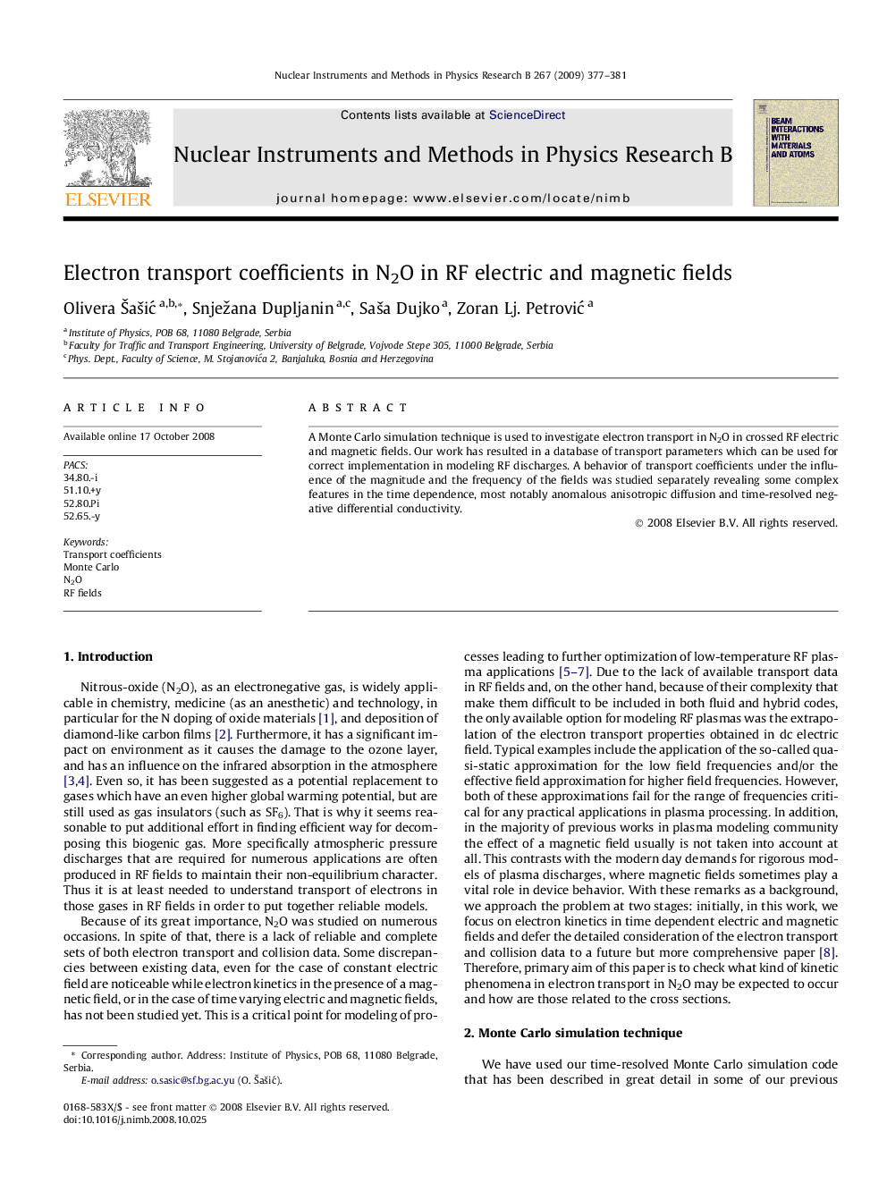 Electron transport coefficients in N2O in RF electric and magnetic fields