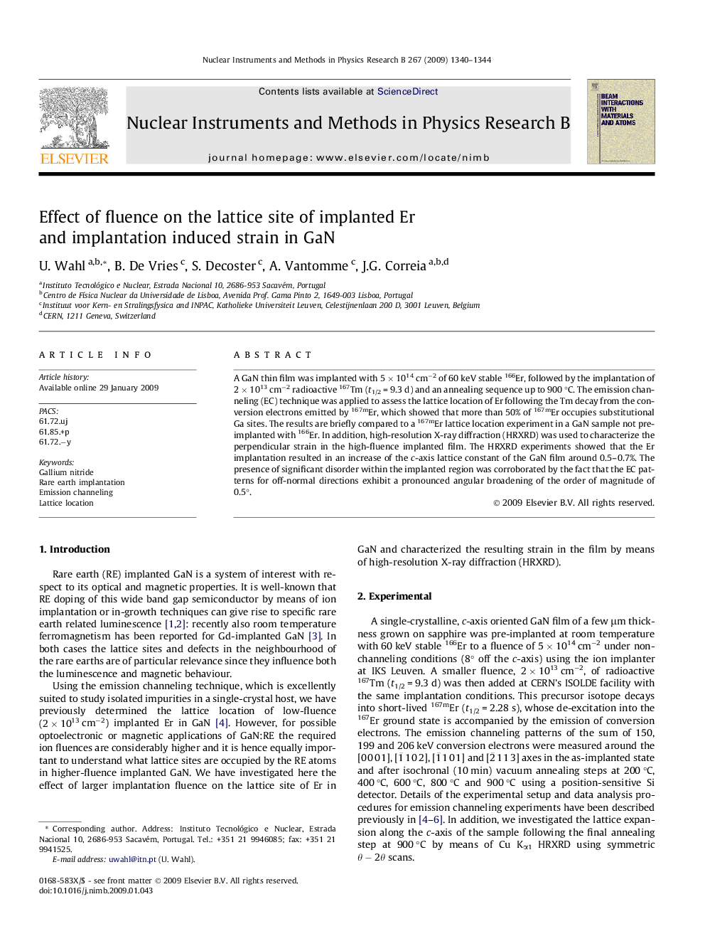 Effect of fluence on the lattice site of implanted Er and implantation induced strain in GaN