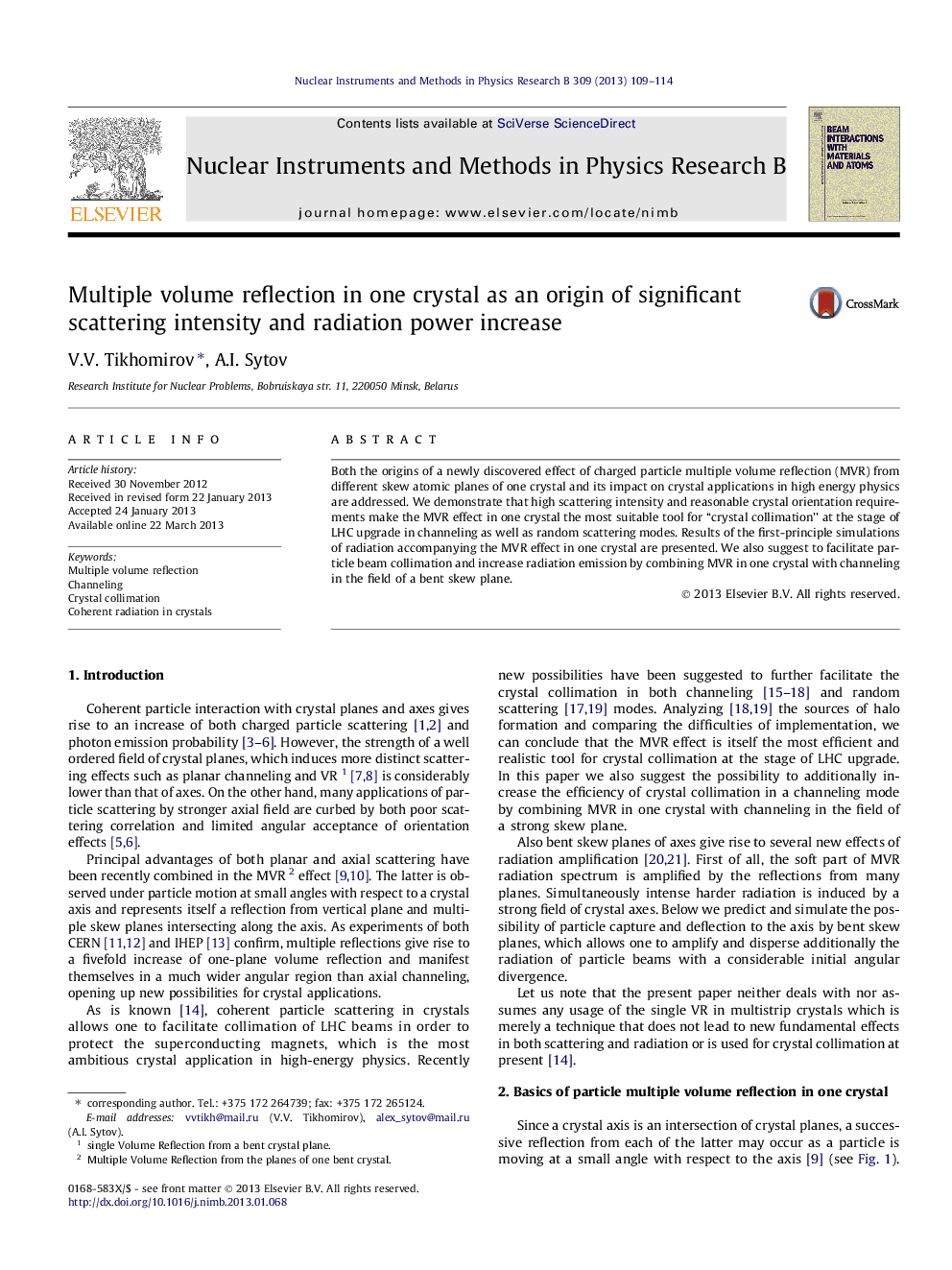 Multiple volume reflection in one crystal as an origin of significant scattering intensity and radiation power increase