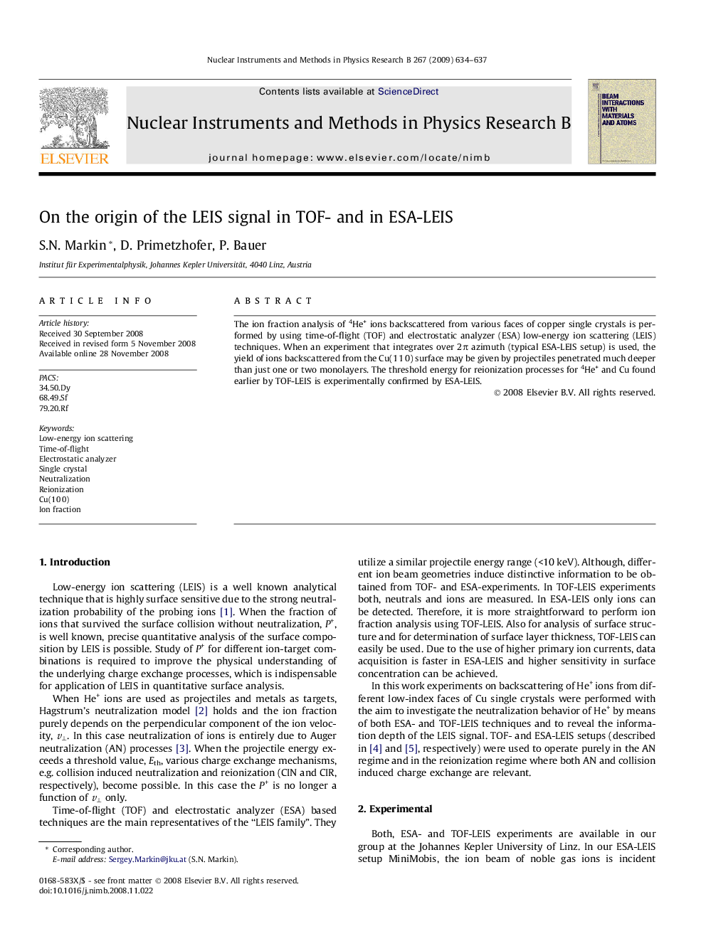 On the origin of the LEIS signal in TOF- and in ESA-LEIS