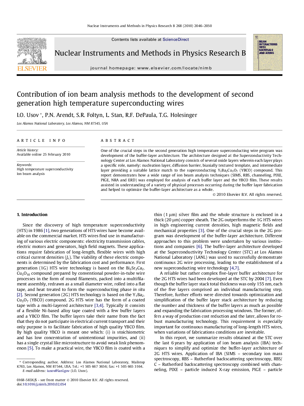 Contribution of ion beam analysis methods to the development of second generation high temperature superconducting wires