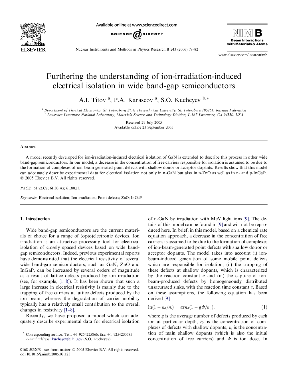 Furthering the understanding of ion-irradiation-induced electrical isolation in wide band-gap semiconductors