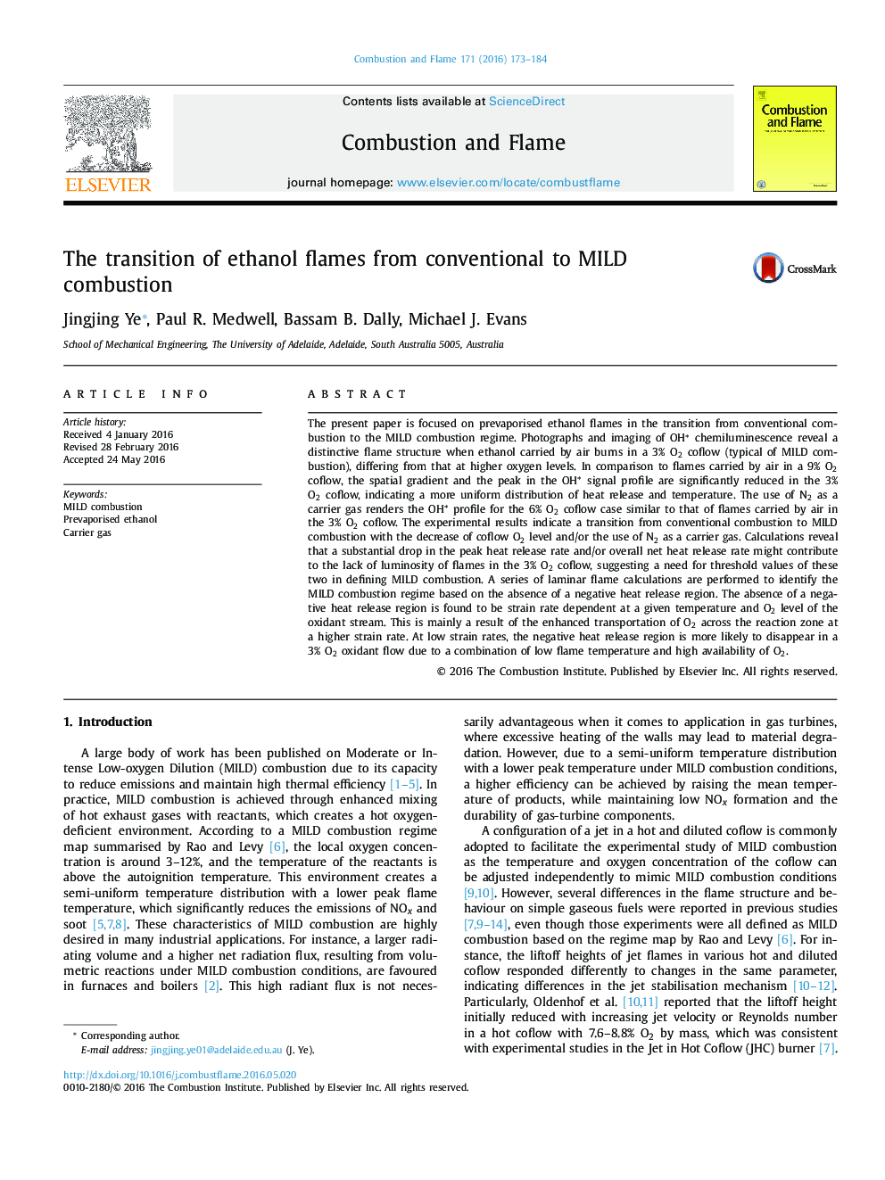 The transition of ethanol flames from conventional to MILD combustion