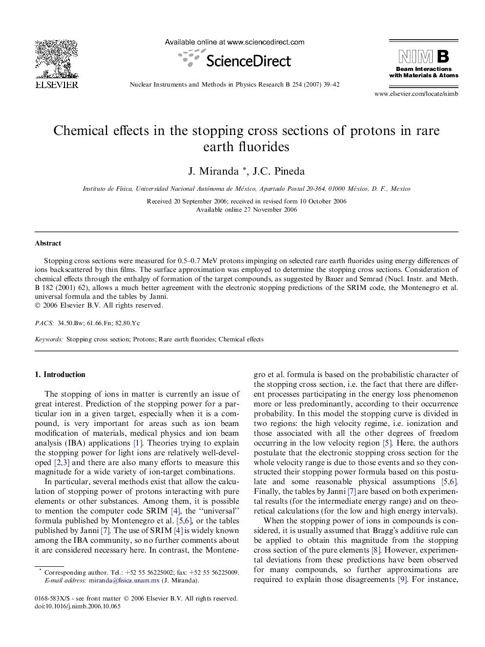 Chemical effects in the stopping cross sections of protons in rare earth fluorides