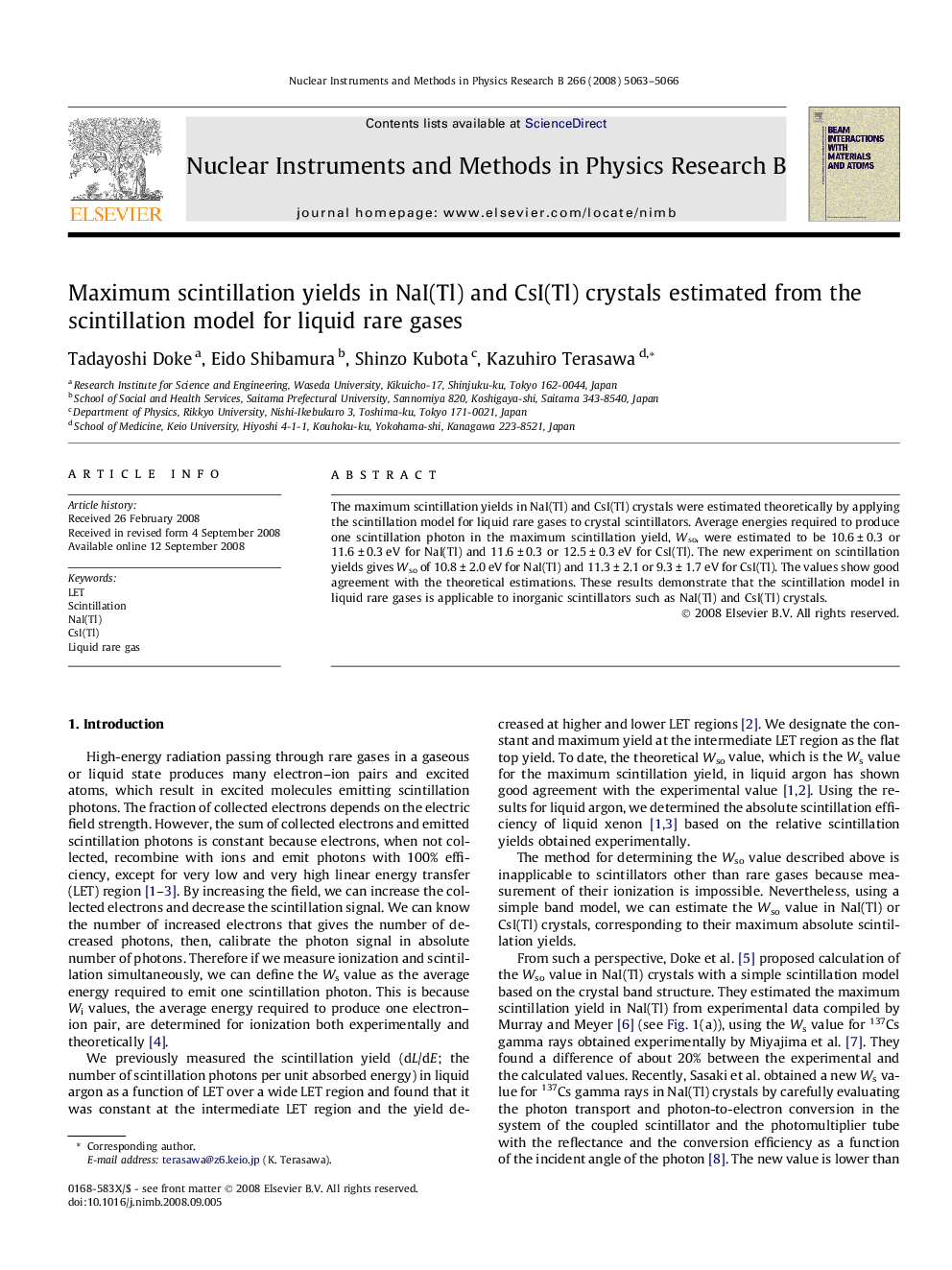 Maximum scintillation yields in NaI(Tl) and CsI(Tl) crystals estimated from the scintillation model for liquid rare gases