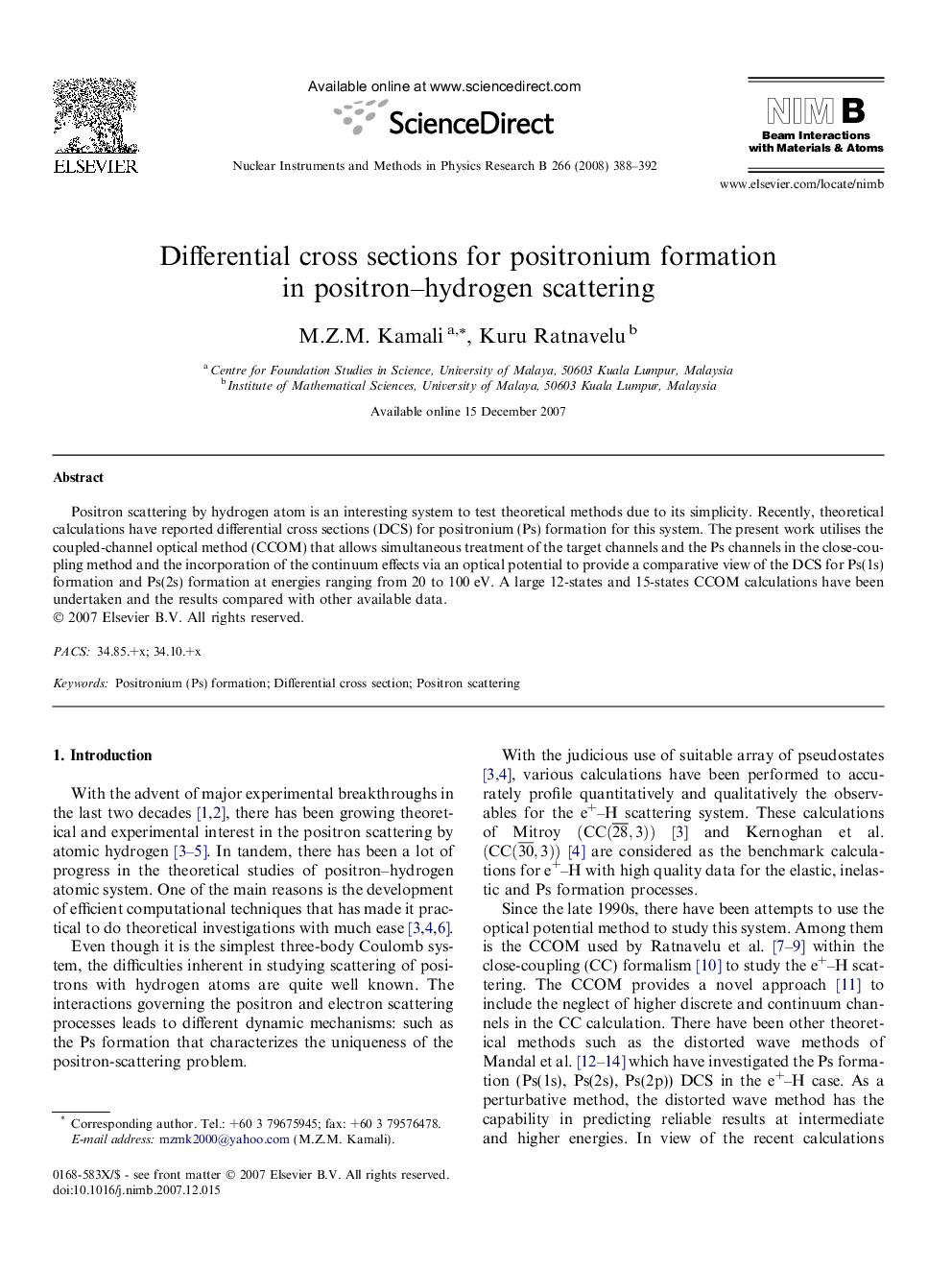 Differential cross sections for positronium formation in positron–hydrogen scattering