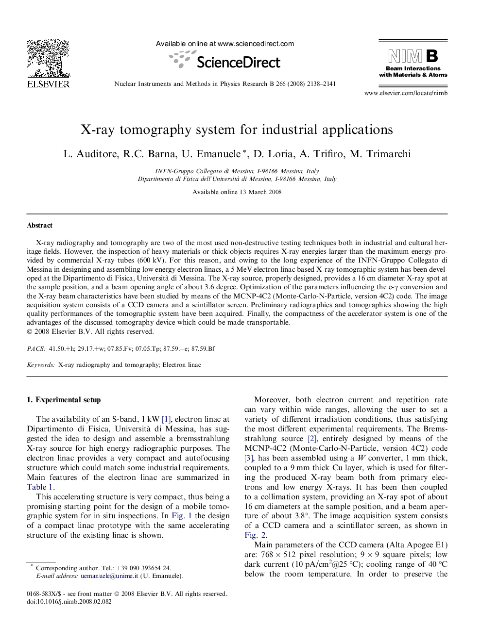 X-ray tomography system for industrial applications