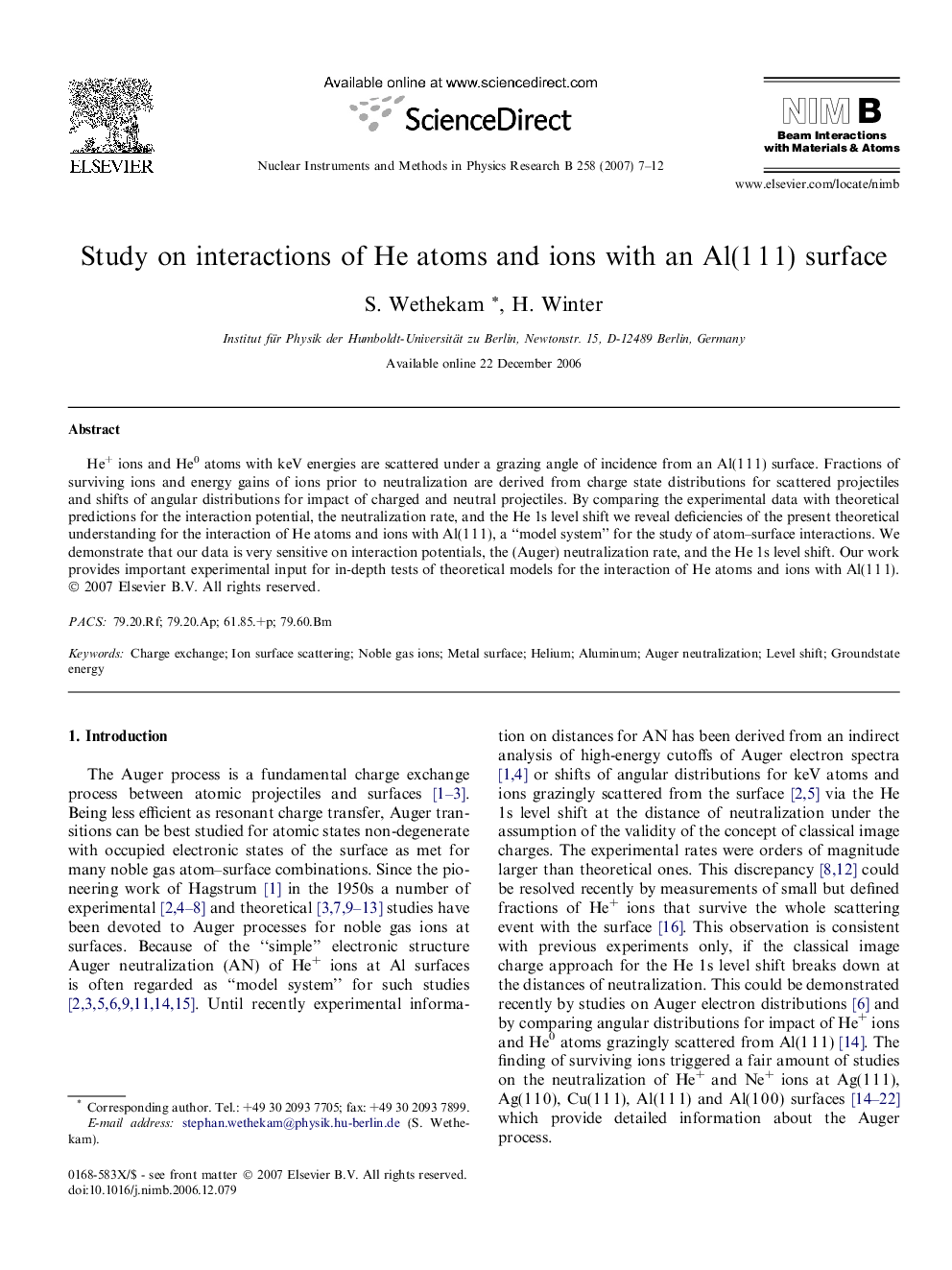 Study on interactions of He atoms and ions with an Al(1 1 1) surface