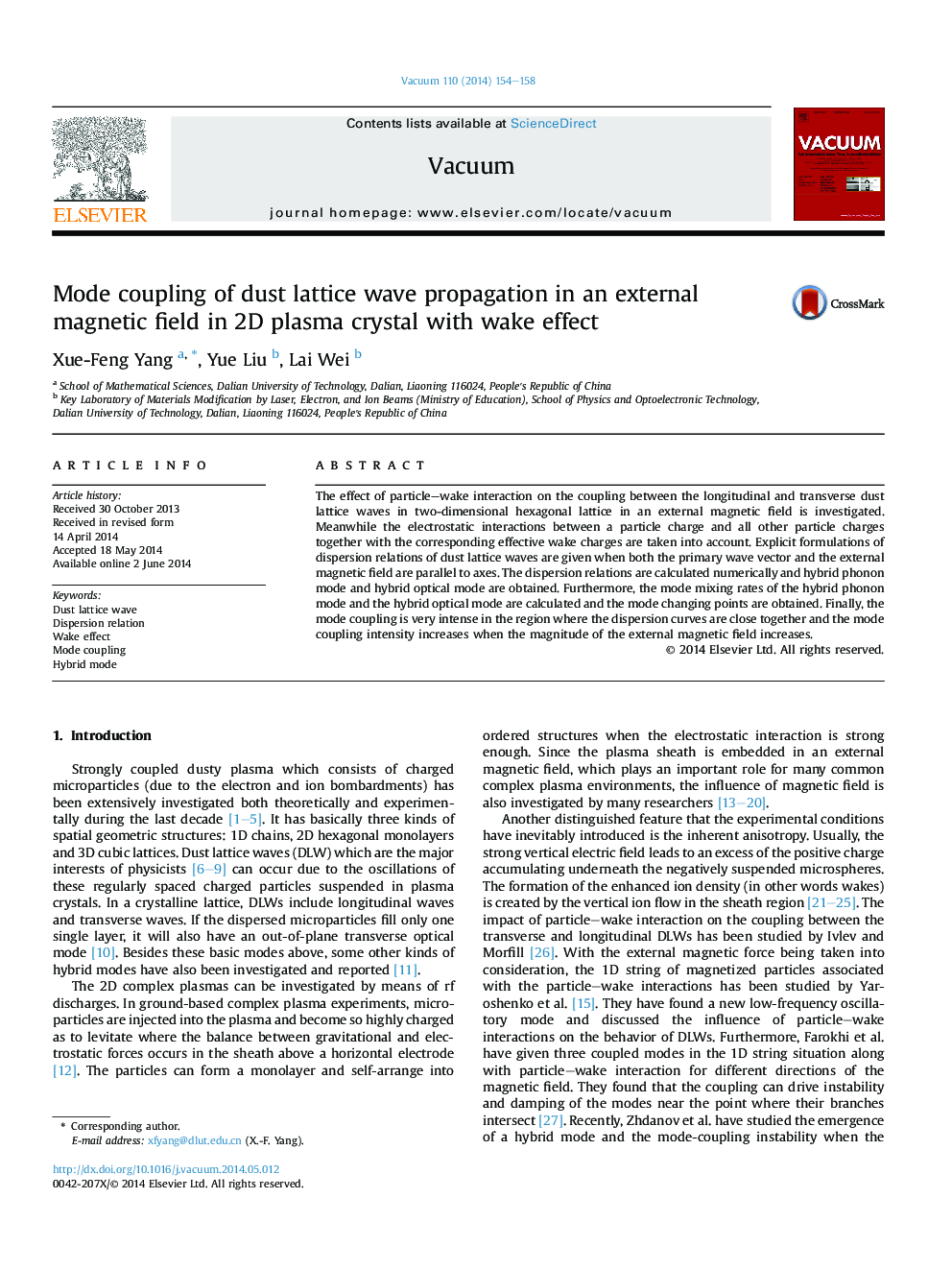 Mode coupling of dust lattice wave propagation in an external magnetic field in 2D plasma crystal with wake effect