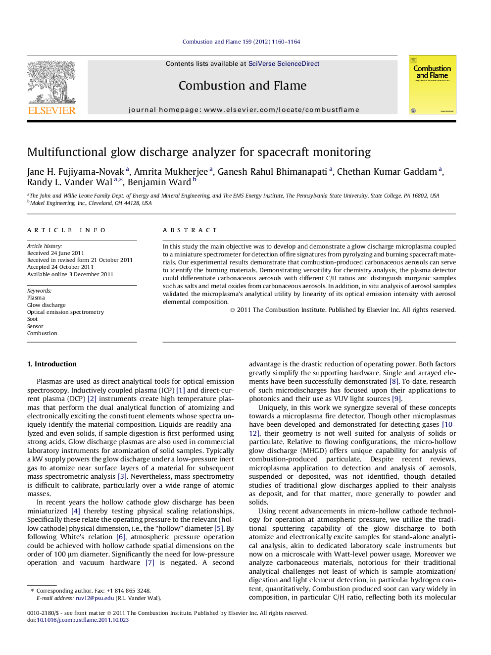 Multifunctional glow discharge analyzer for spacecraft monitoring