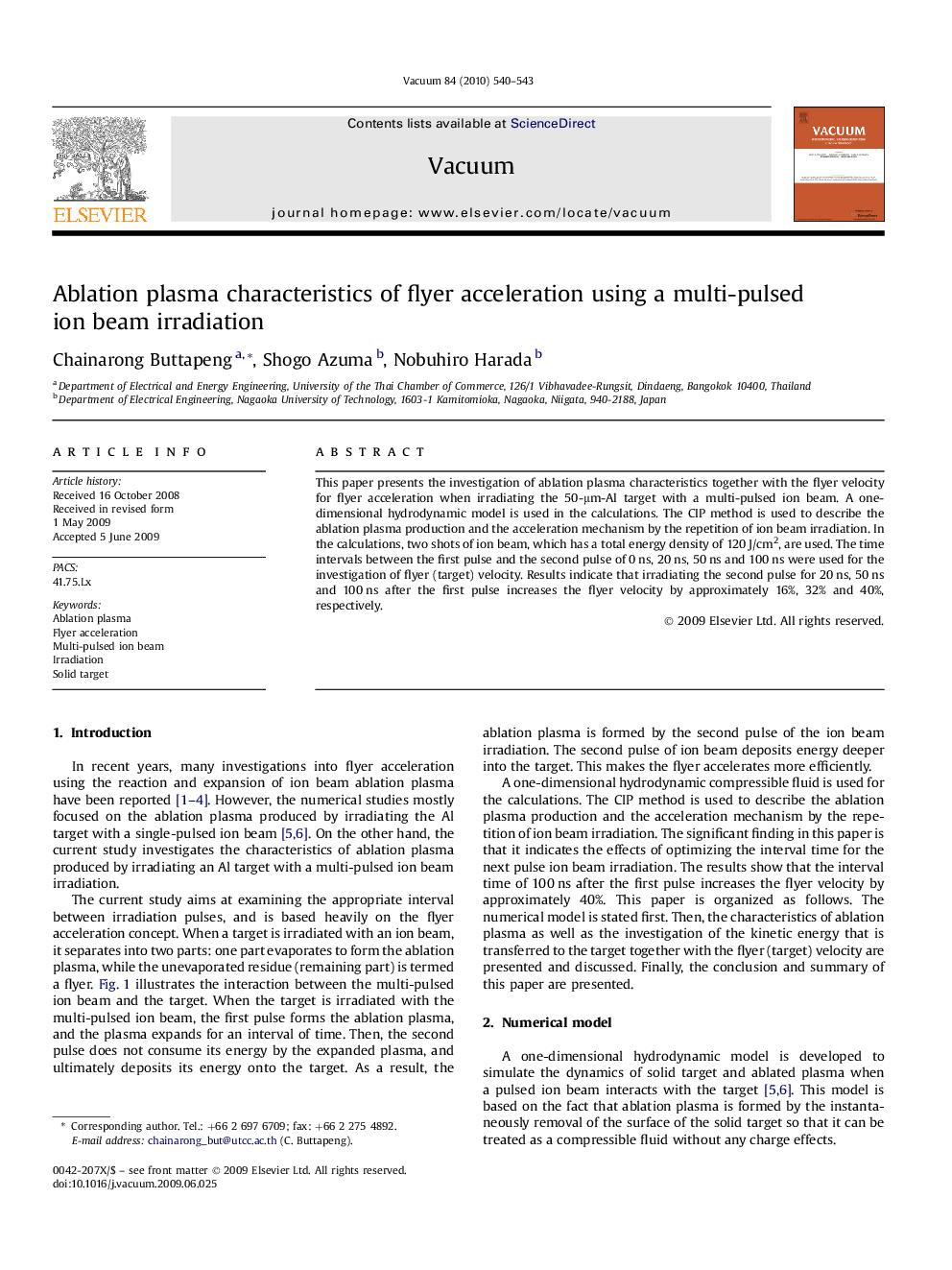 Ablation plasma characteristics of flyer acceleration using a multi-pulsed ion beam irradiation