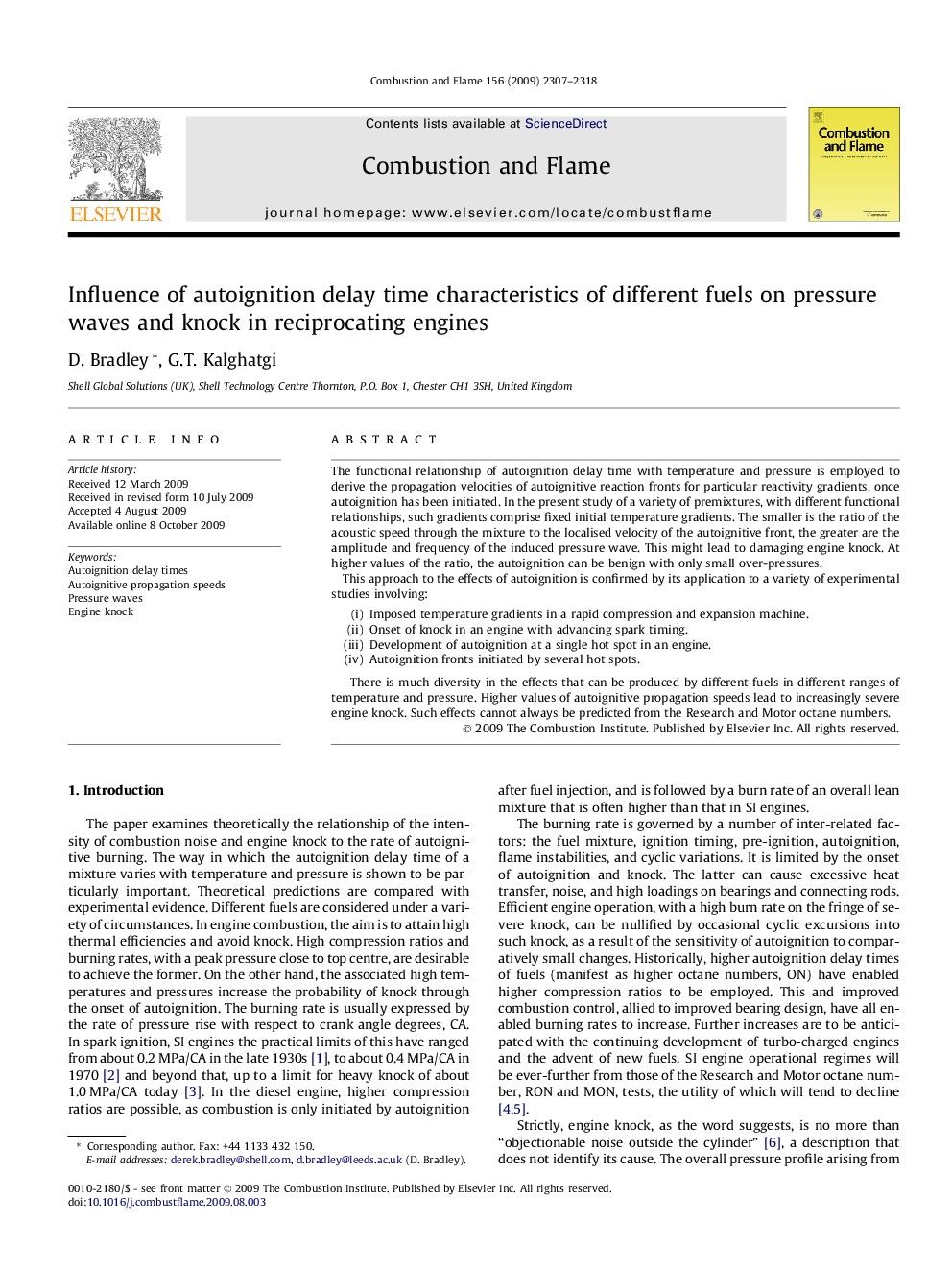 Influence of autoignition delay time characteristics of different fuels on pressure waves and knock in reciprocating engines