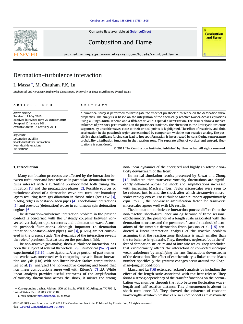 Detonation–turbulence interaction