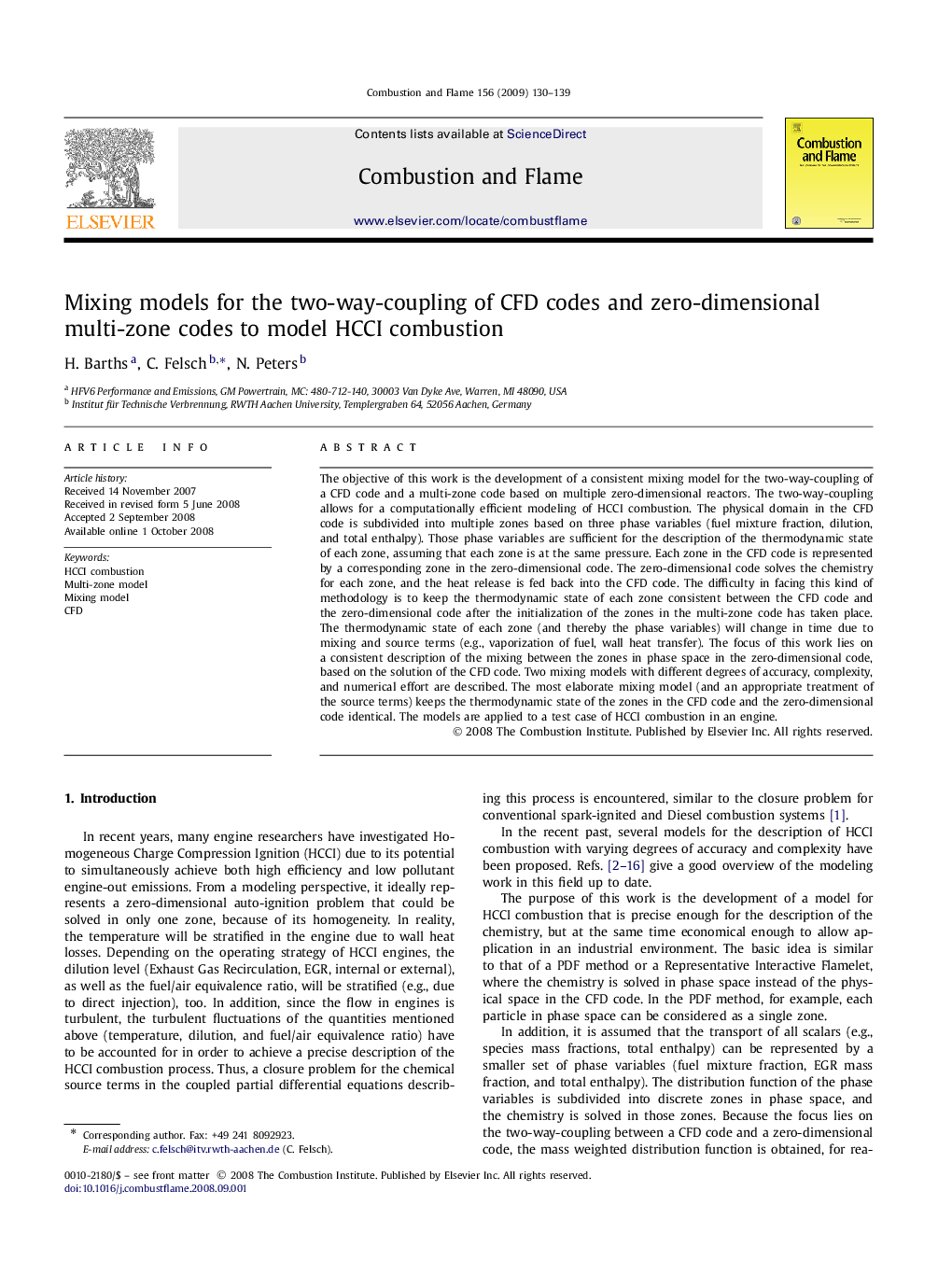 Mixing models for the two-way-coupling of CFD codes and zero-dimensional multi-zone codes to model HCCI combustion