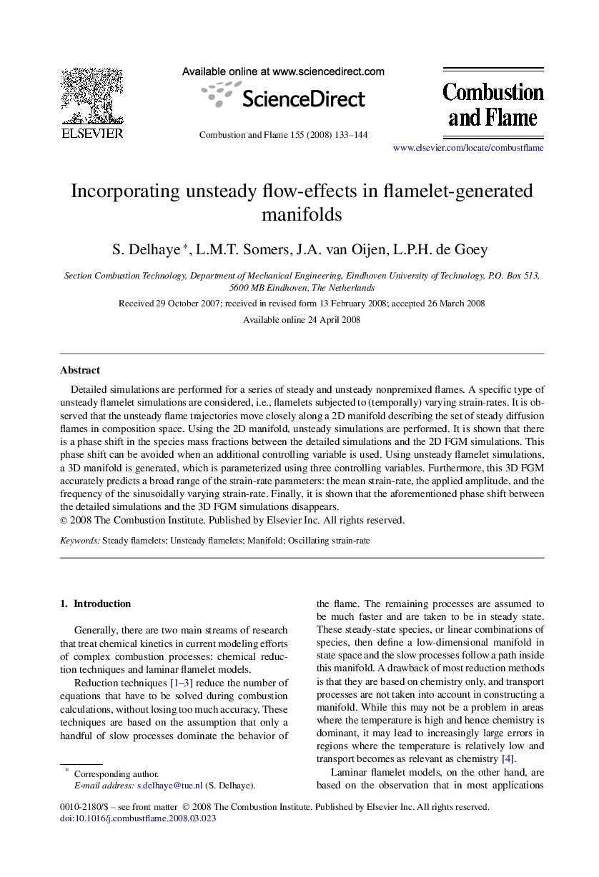 Incorporating unsteady flow-effects in flamelet-generated manifolds