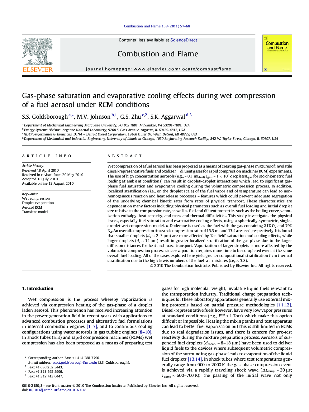 Gas-phase saturation and evaporative cooling effects during wet compression of a fuel aerosol under RCM conditions