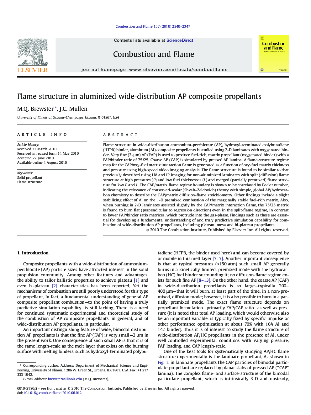 Flame structure in aluminized wide-distribution AP composite propellants