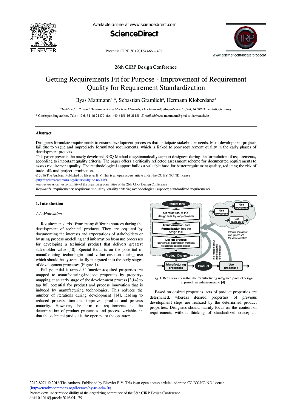 Getting Requirements Fit for Purpose - Improvement of Requirement Quality for Requirement Standardization 