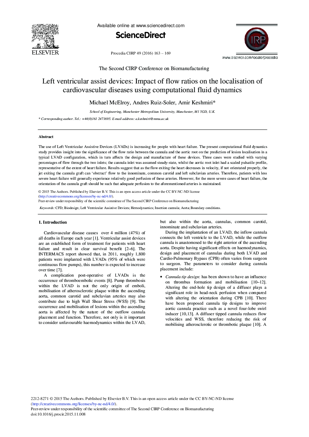 Left Ventricular Assist Devices: Impact of Flow Ratios on the Localisation of Cardiovascular Diseases Using Computational Fluid Dynamics 