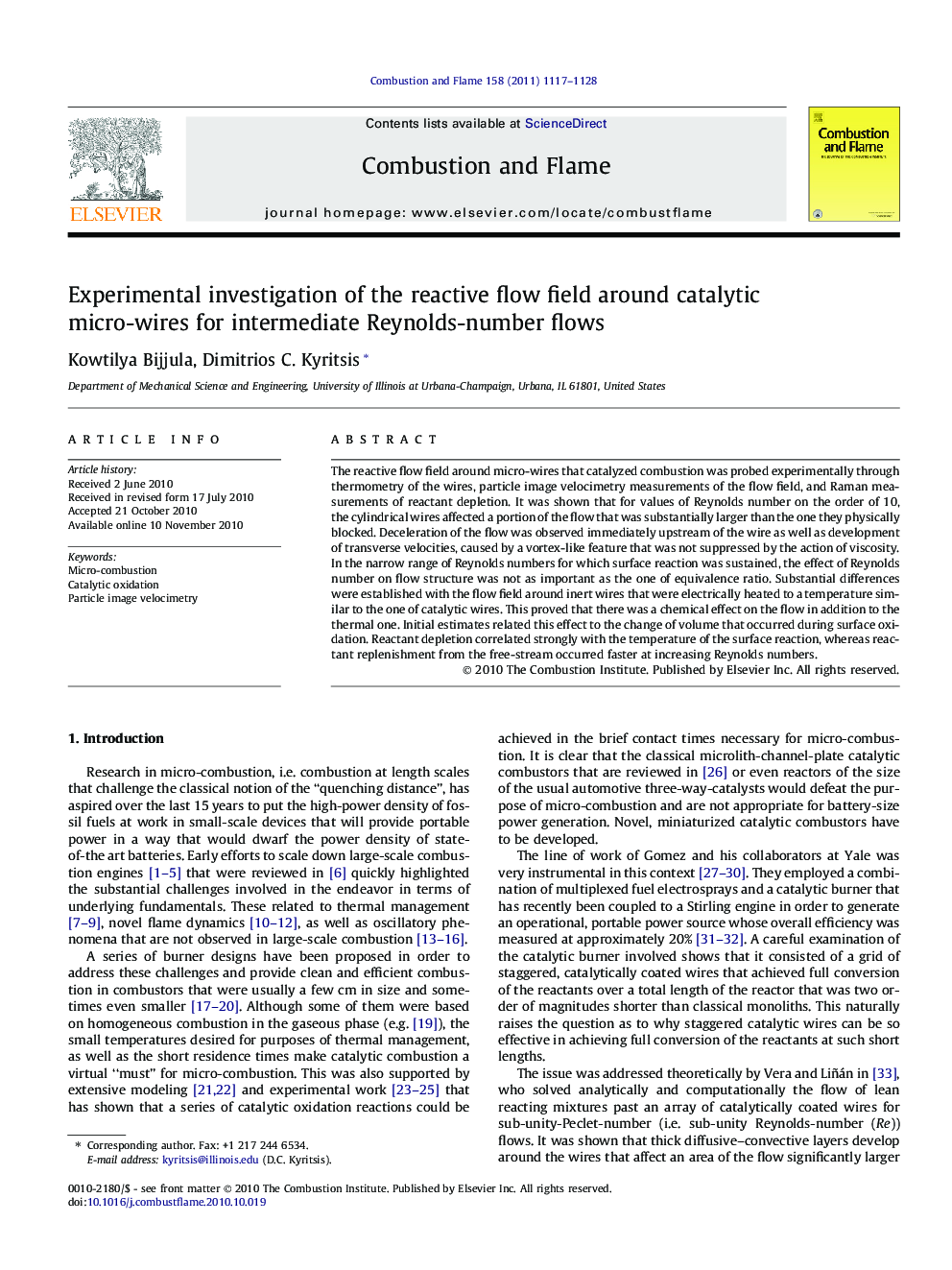 Experimental investigation of the reactive flow field around catalytic micro-wires for intermediate Reynolds-number flows