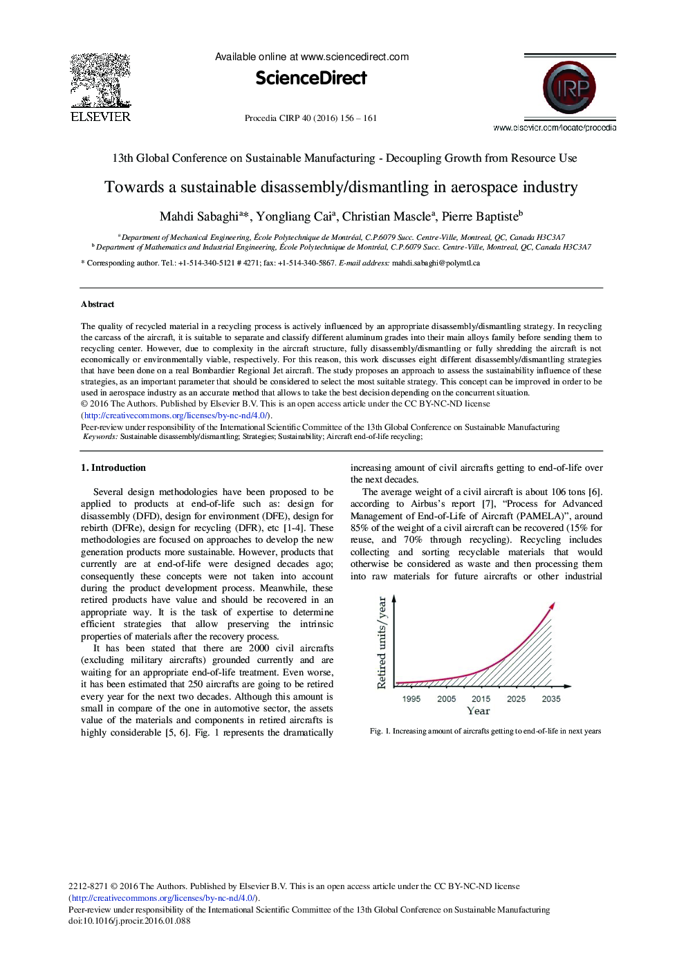 Towards a Sustainable Disassembly/Dismantling in Aerospace Industry 