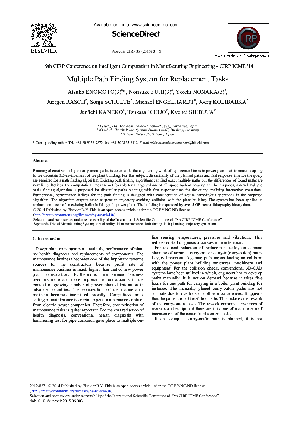 Multiple Path Finding System for Replacement Tasks 