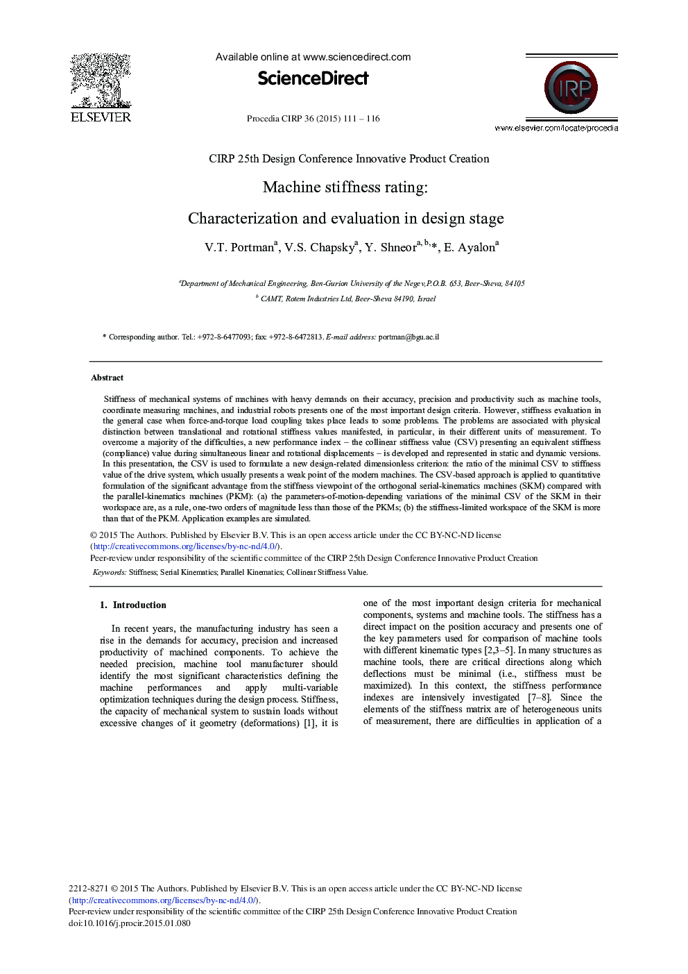 Machine Stiffness Rating: Characterization and Evaluation in Design Stage 