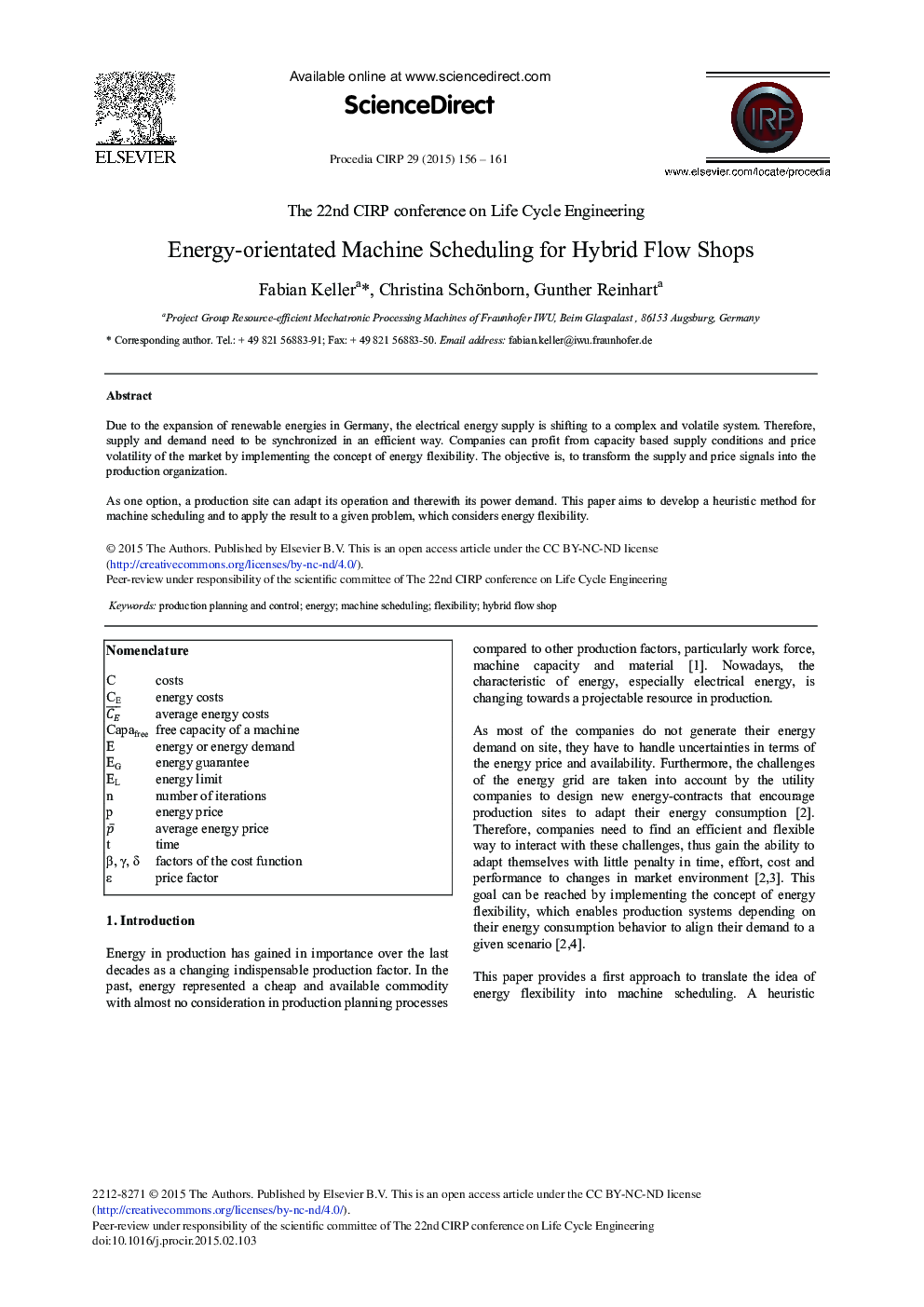 Energy-orientated Machine Scheduling for Hybrid Flow Shops 