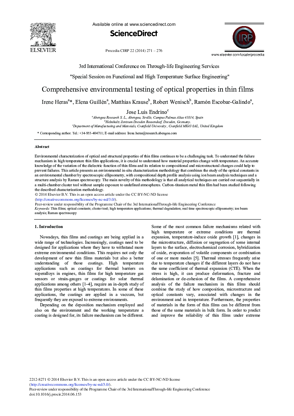 Comprehensive Environmental Testing of Optical Properties in Thin Films 