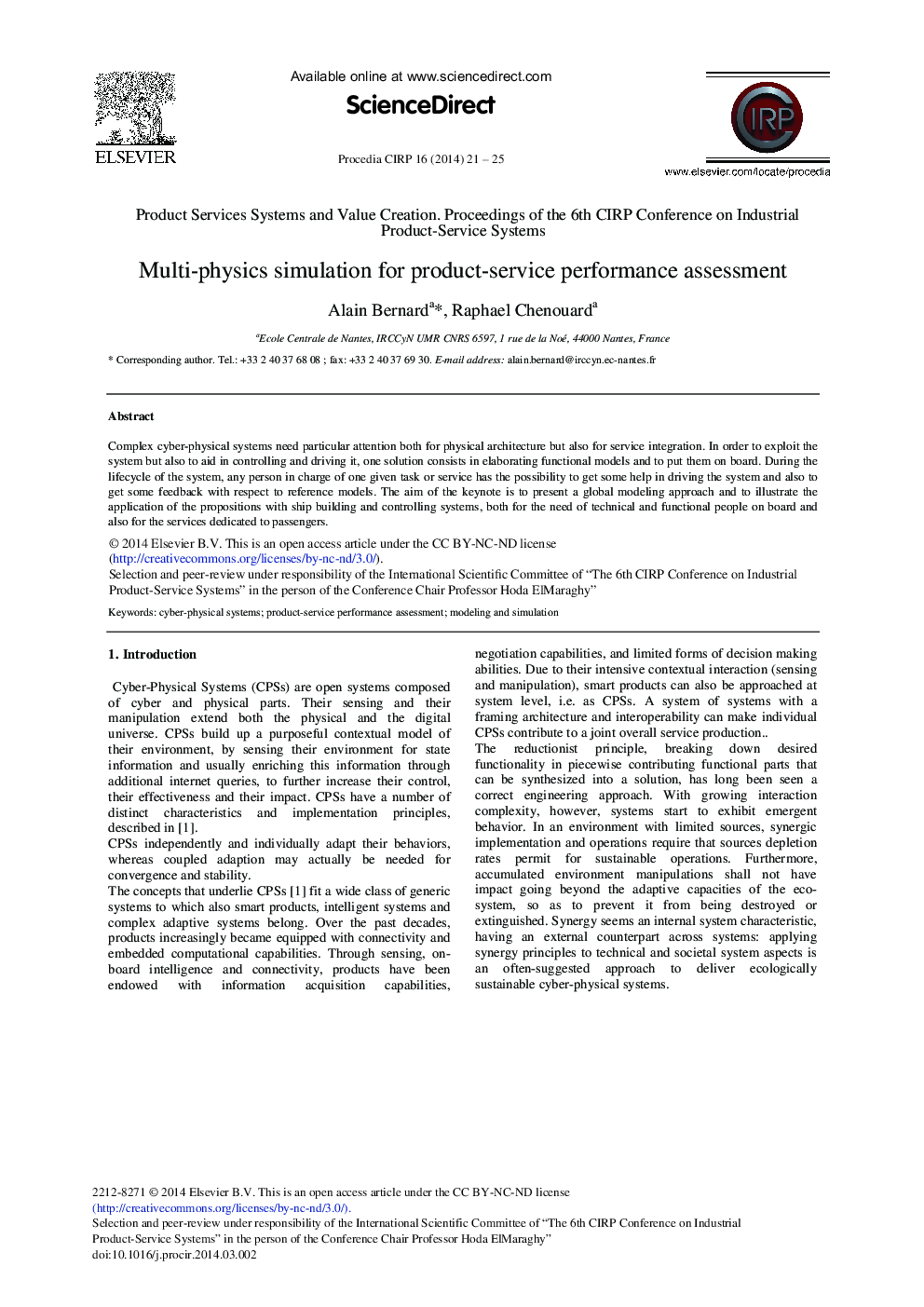 Multi-physics Simulation for Product-service Performance Assessment 