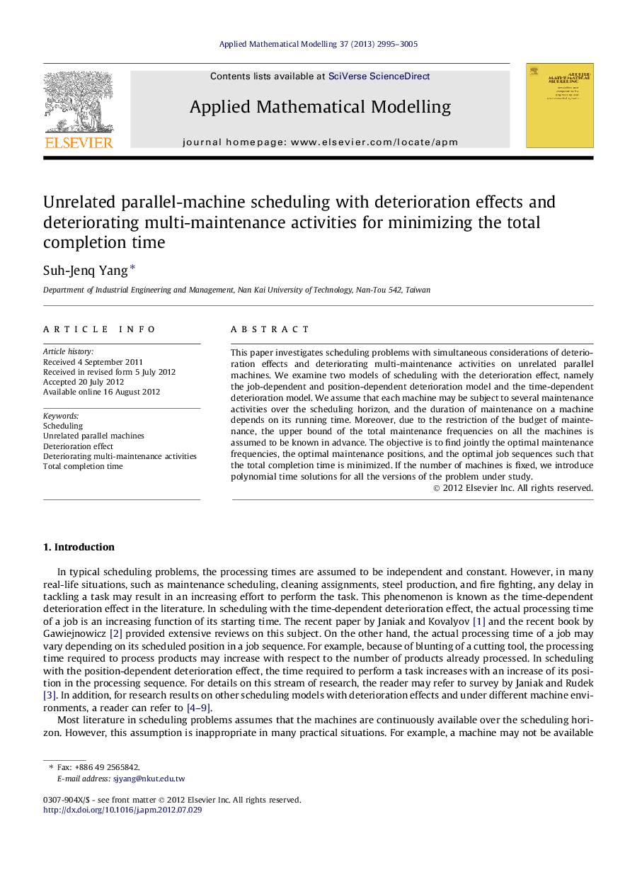 Unrelated parallel-machine scheduling with deterioration effects and deteriorating multi-maintenance activities for minimizing the total completion time