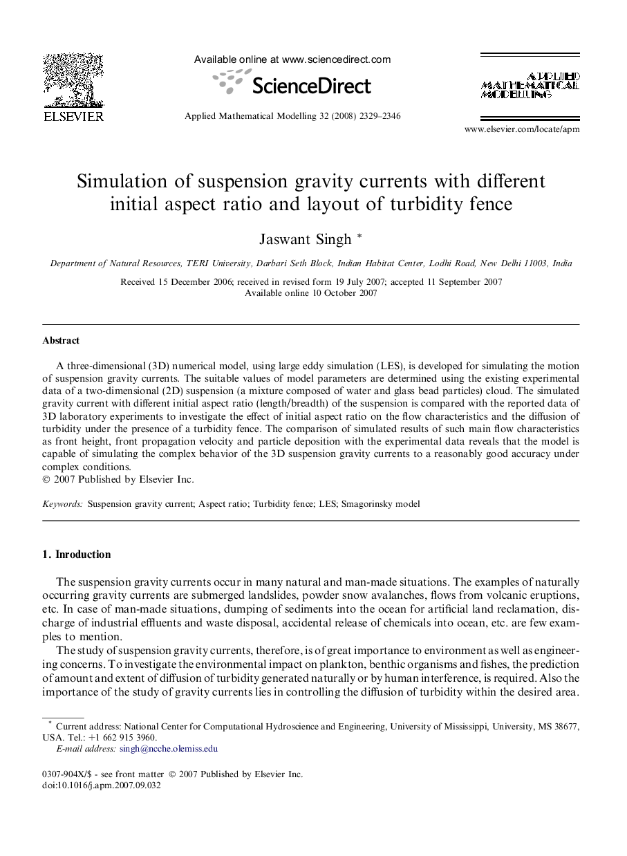 Simulation of suspension gravity currents with different initial aspect ratio and layout of turbidity fence