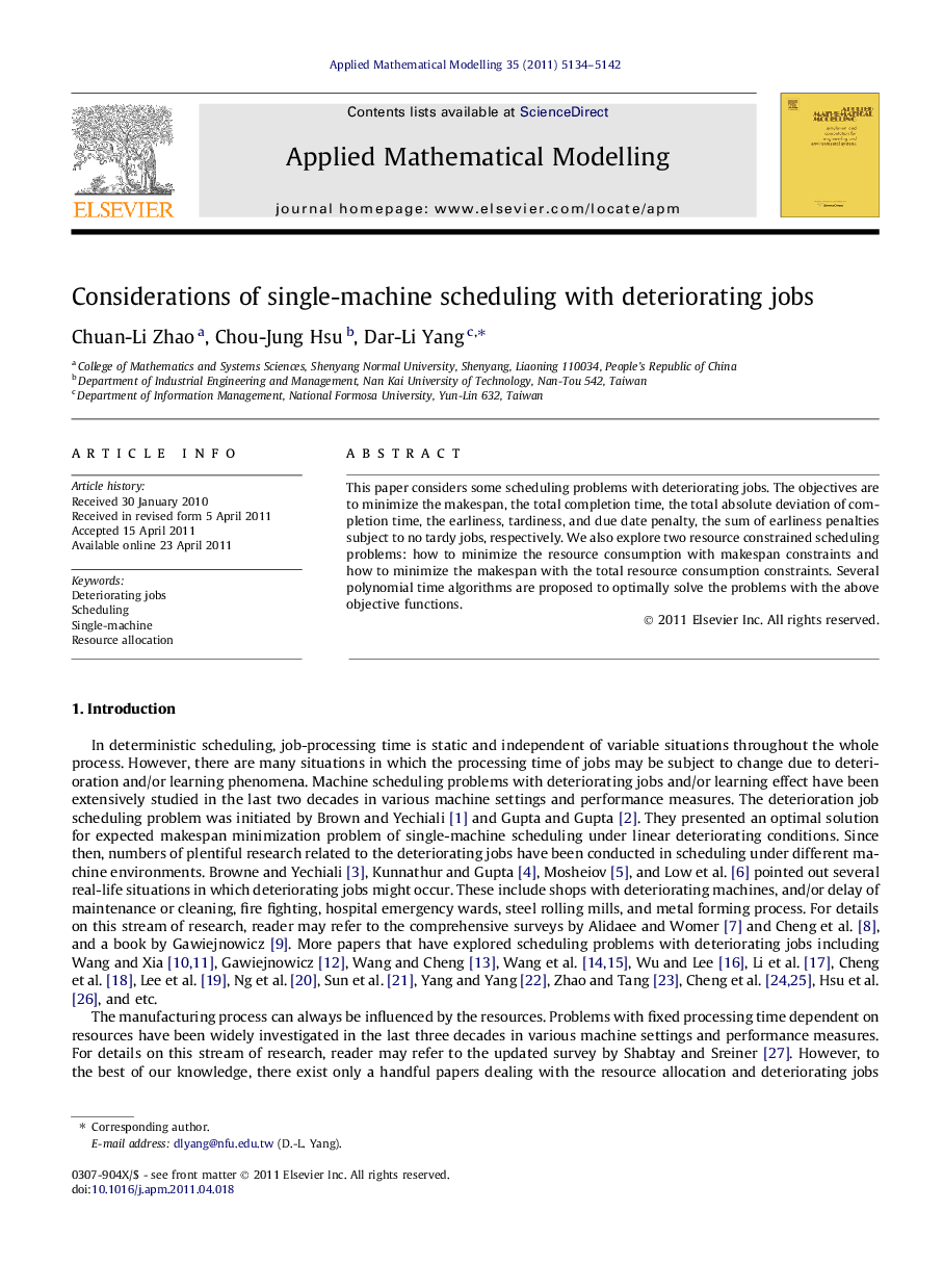 Considerations of single-machine scheduling with deteriorating jobs