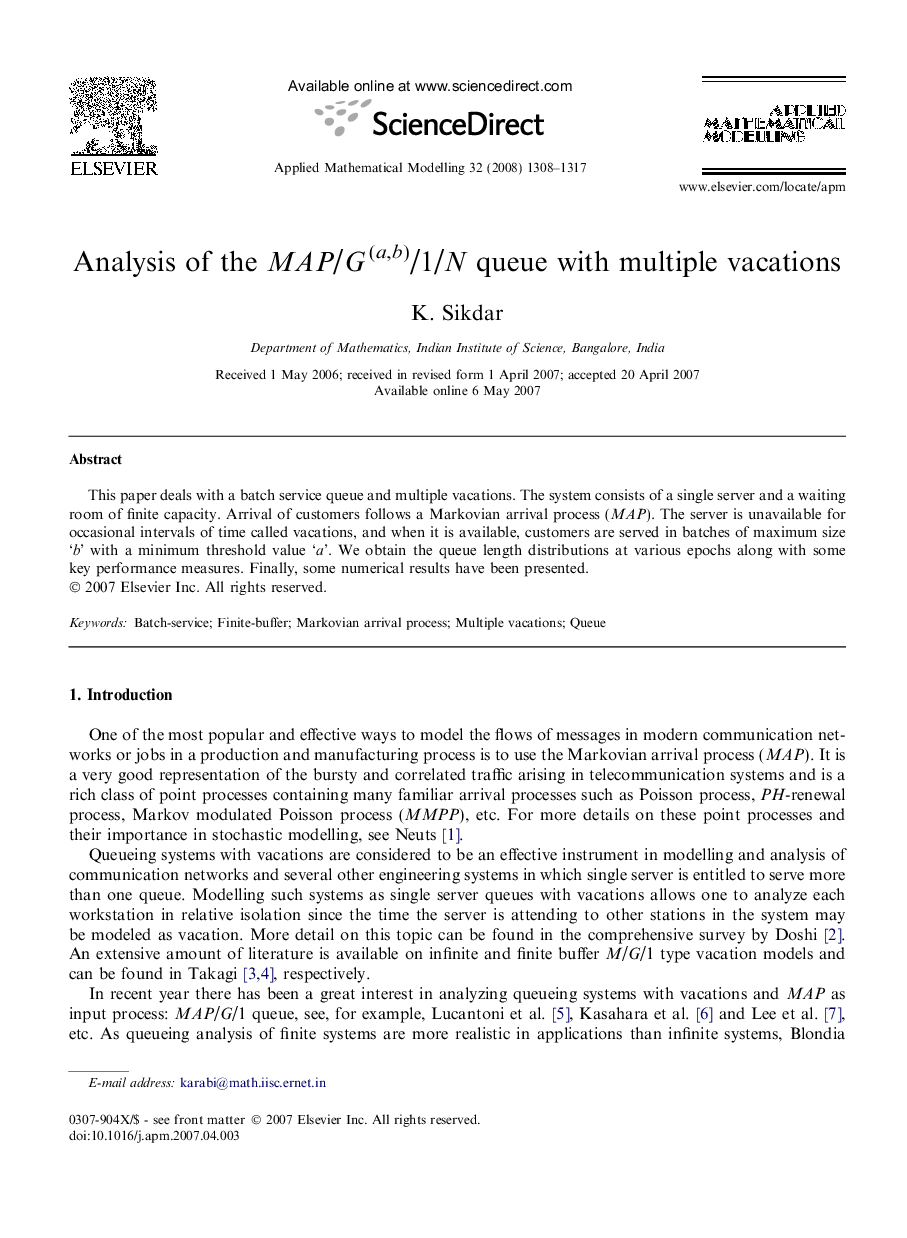 Analysis of the MAP/G(a,b)/1/N queue with multiple vacations